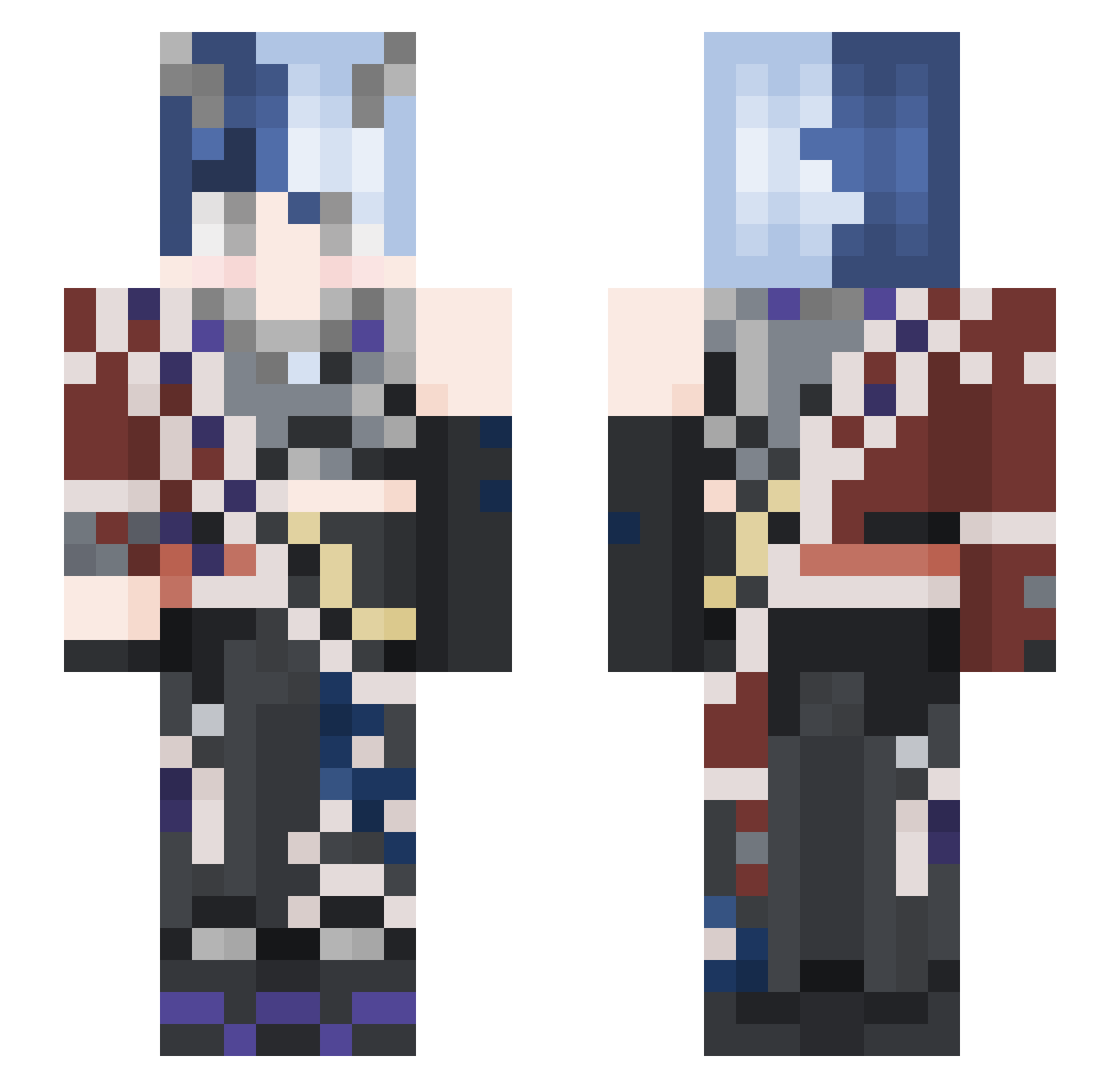 daygeckofish Minecraft skin, front and back view