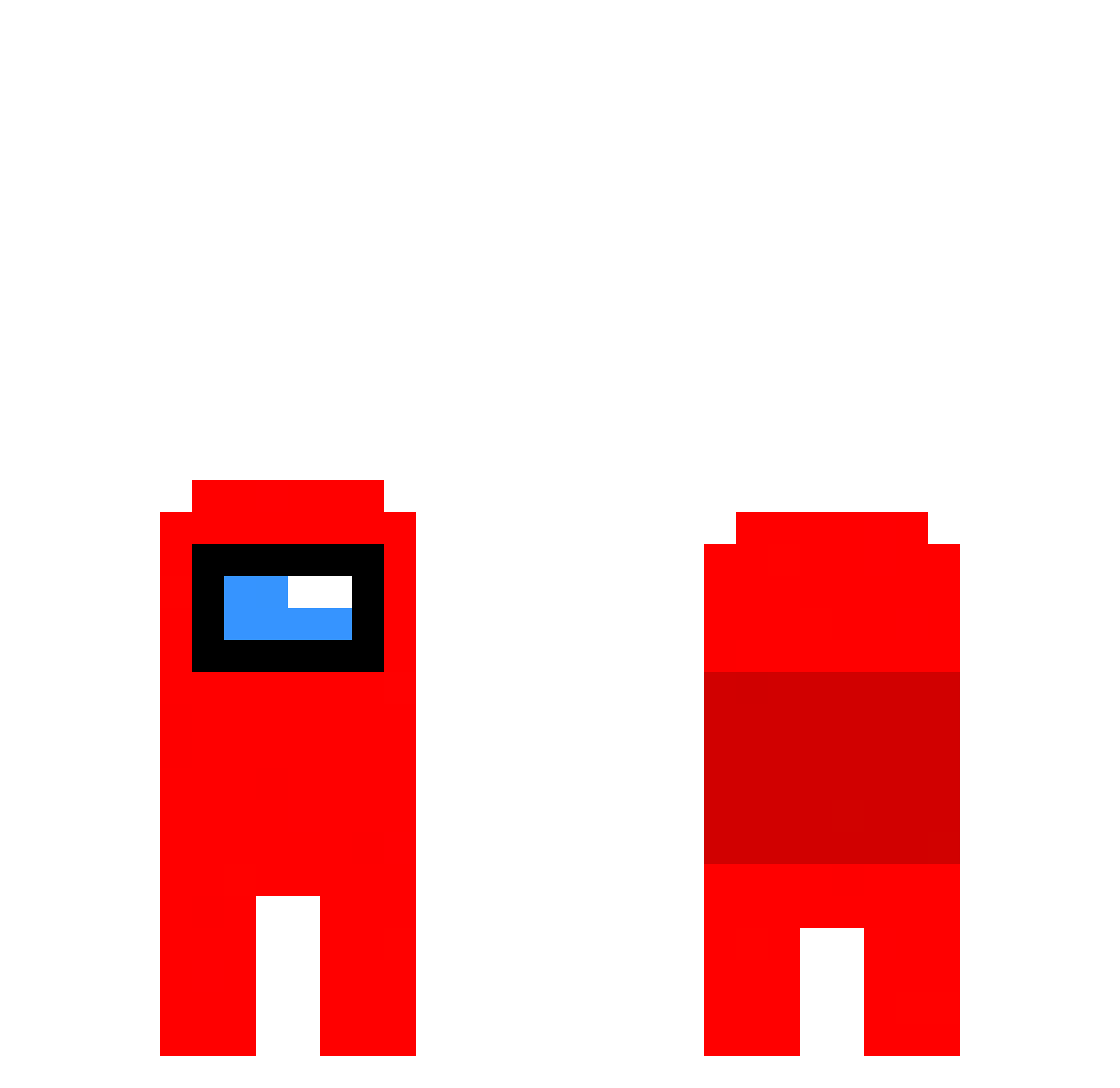 pipidoshka Minecraft skin, front and back view