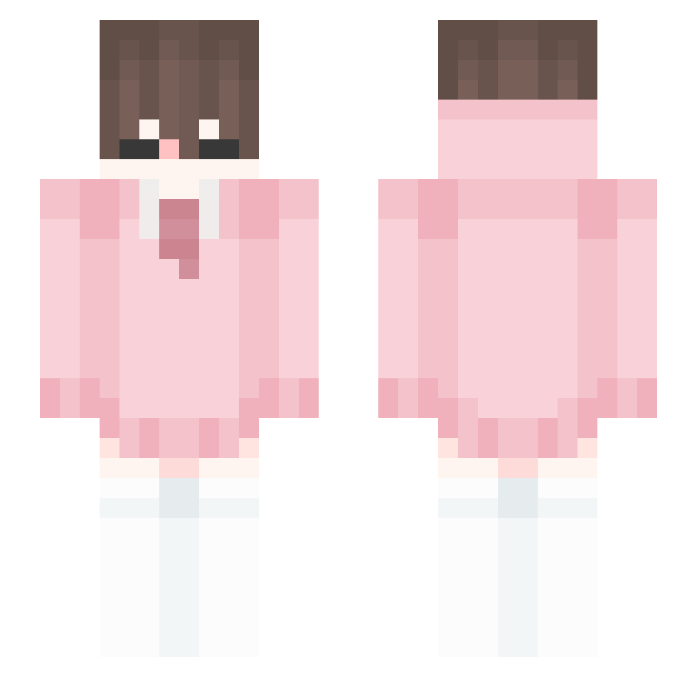 Pampers0010 Minecraft skin, front and back view