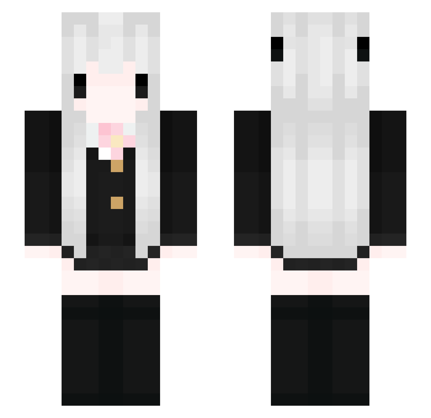 iwabi Minecraft skin, front and back view