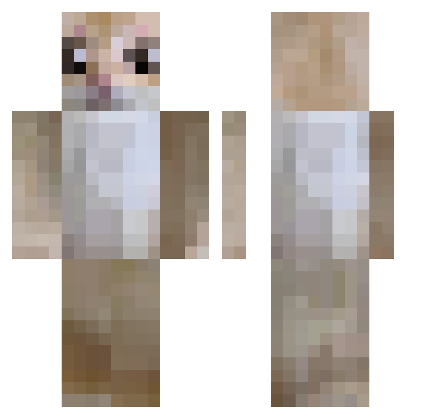committee_delta Minecraft skin, front and back view