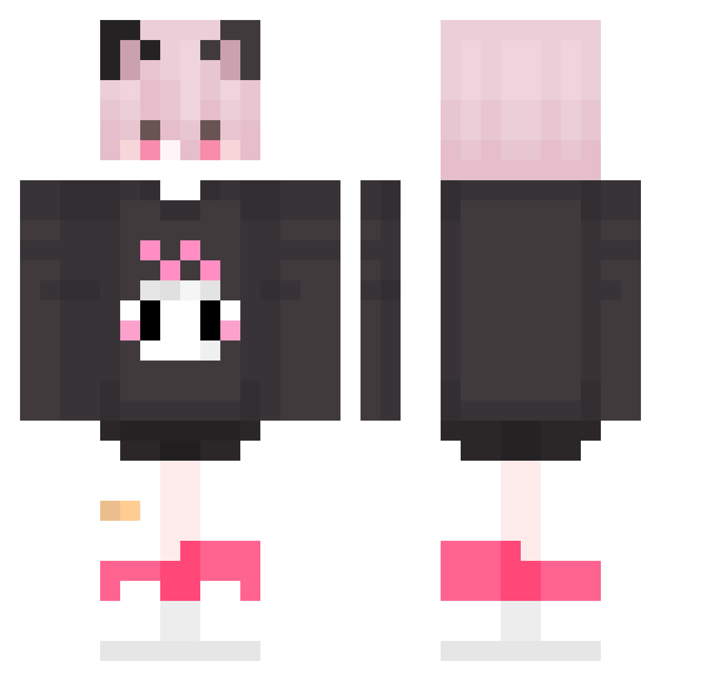 Vince1205 Minecraft skin, front and back view