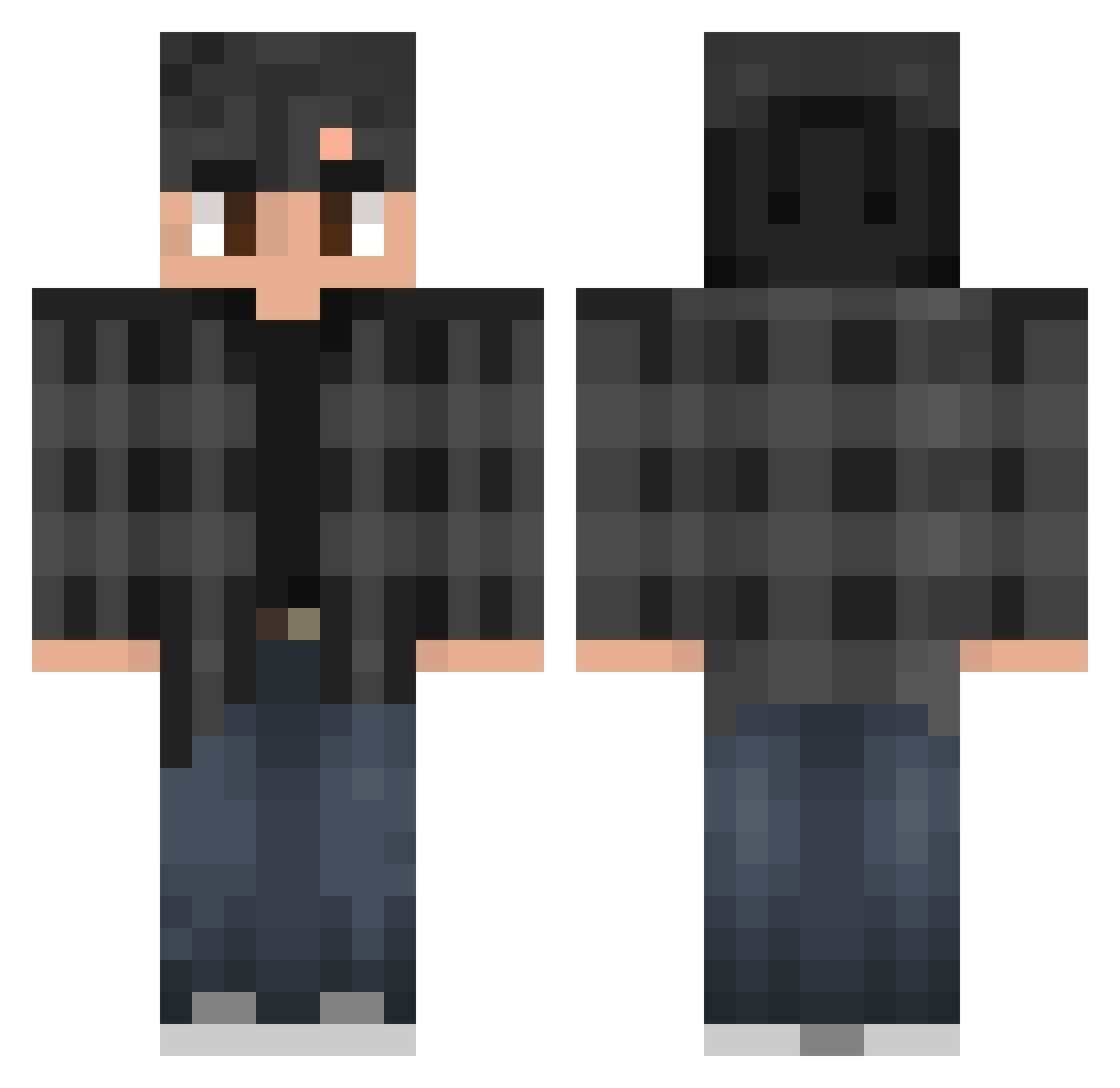 s_pade Minecraft skin, front and back view