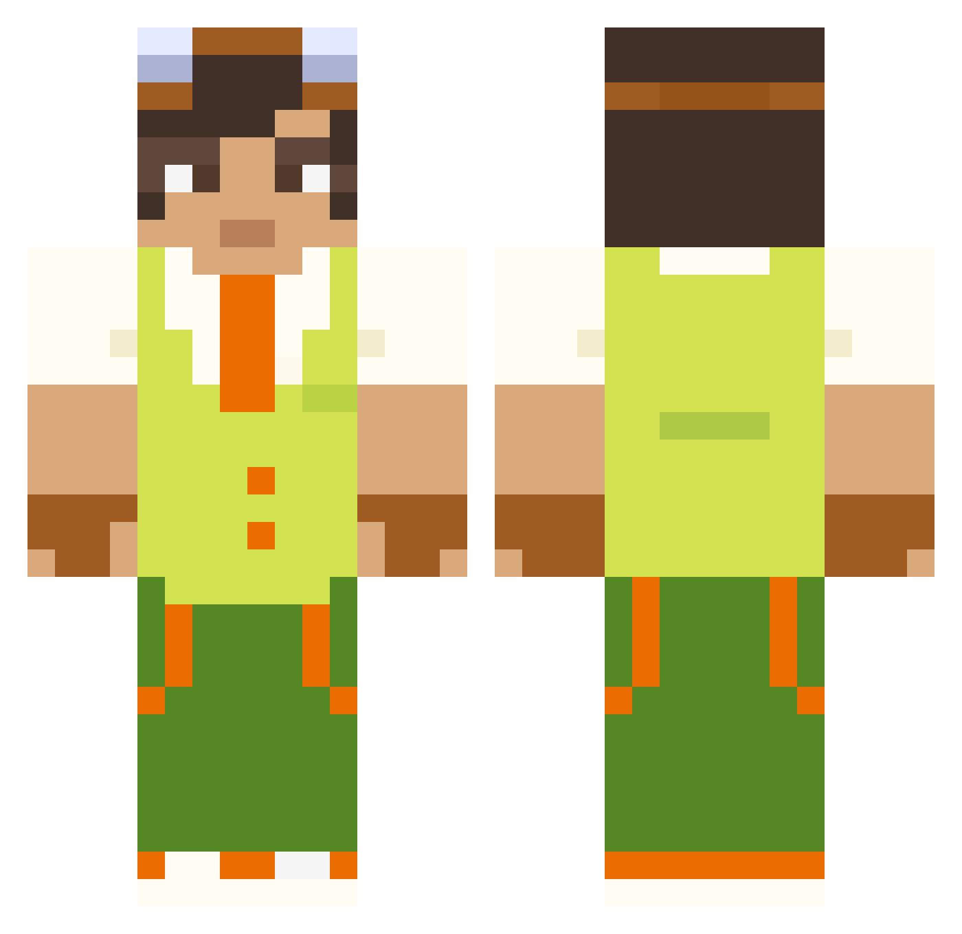 splitp_soup Minecraft skin, front and back view