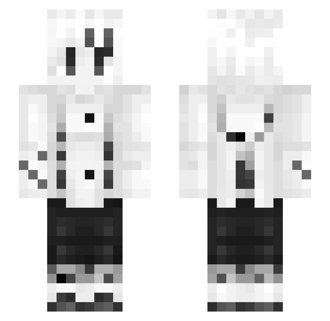 SlimHype_ Minecraft skin, front and back view