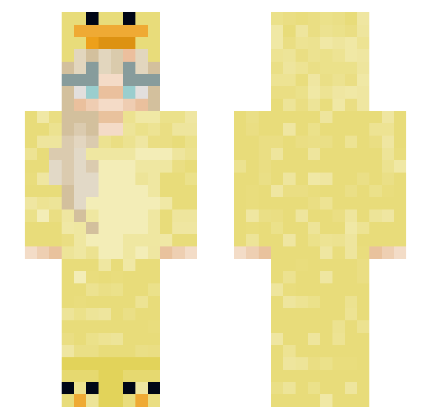 KlubHaarup1 Minecraft skin, front and back view