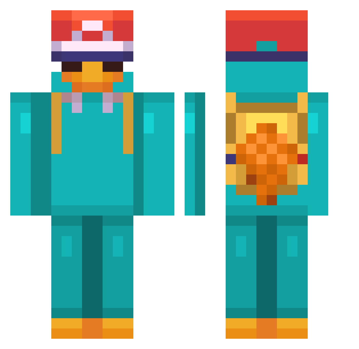 laiyu8801 Minecraft skin, front and back view