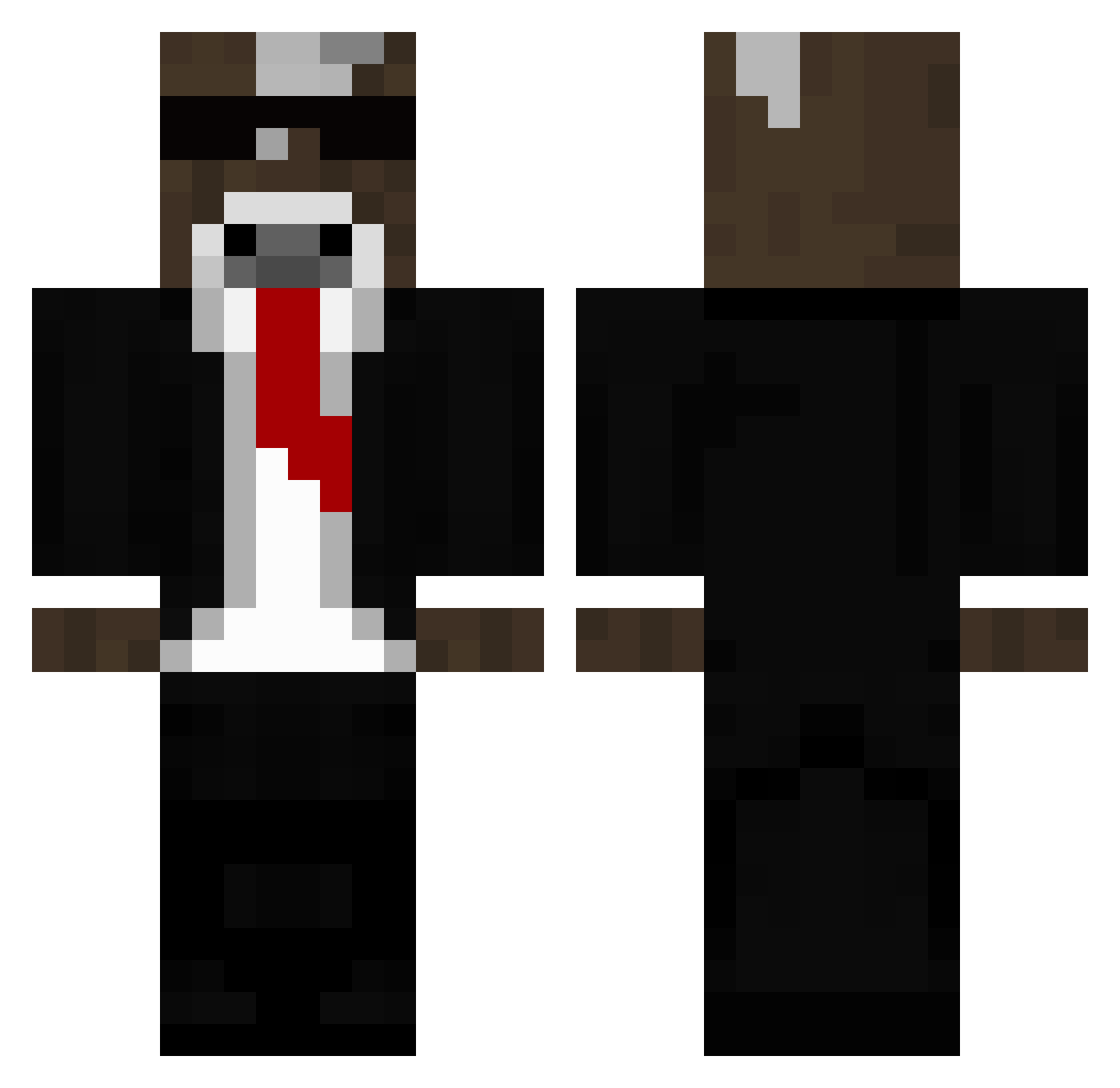 lelouchh_ Minecraft skin, front and back view