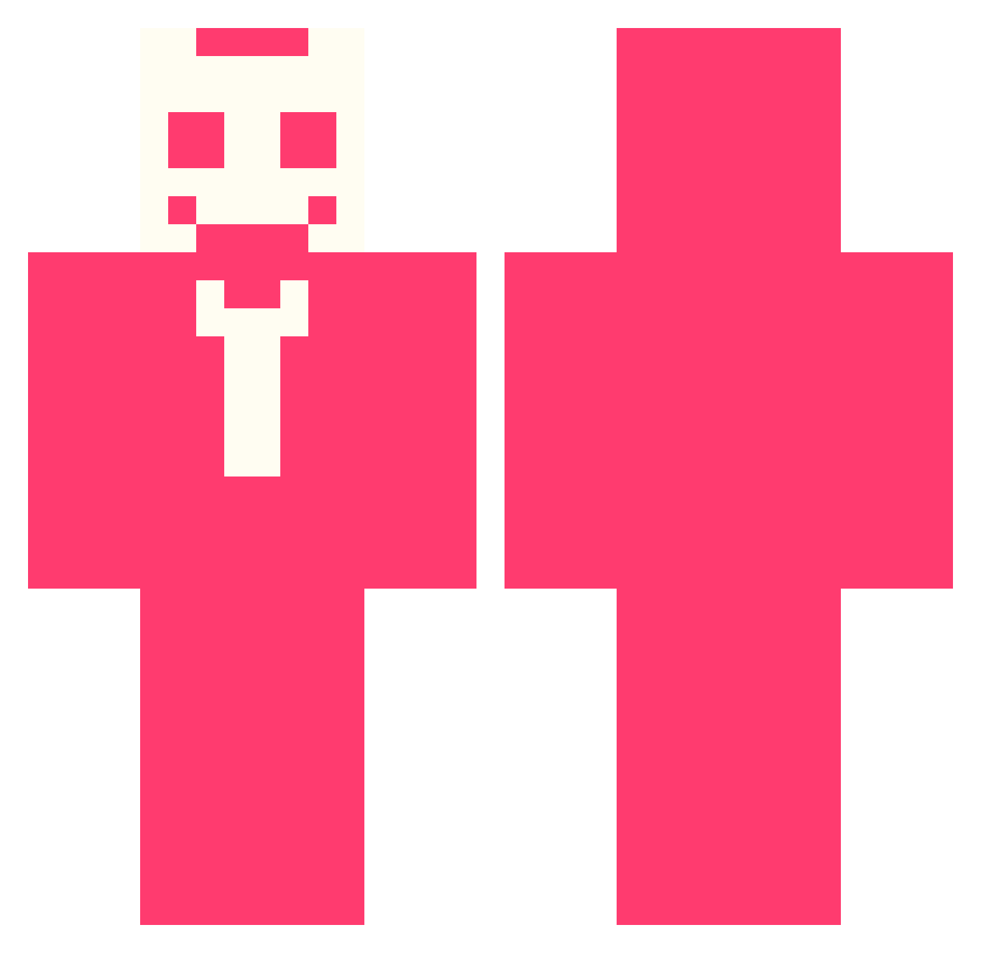 YEONIaaa Minecraft skin, front and back view