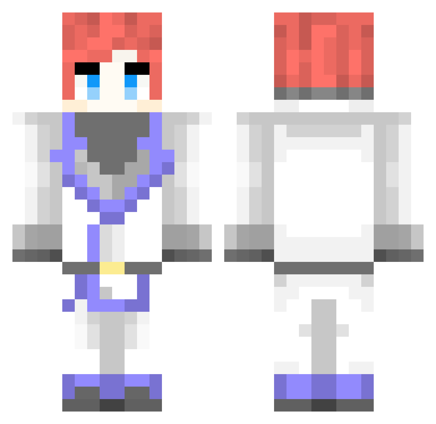 CristianFs Minecraft skin, front and back view