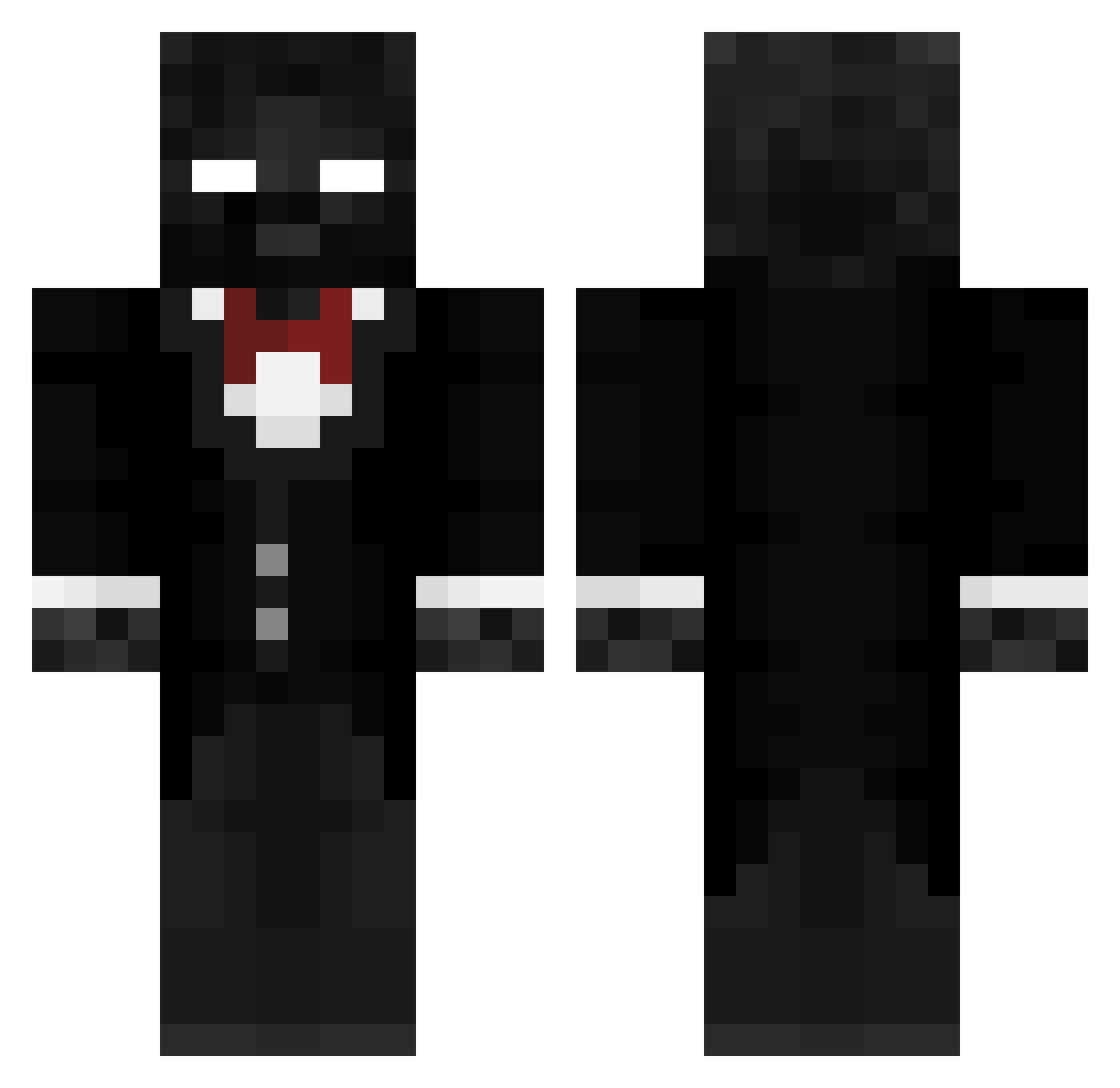 Emilio3687 Minecraft skin, front and back view