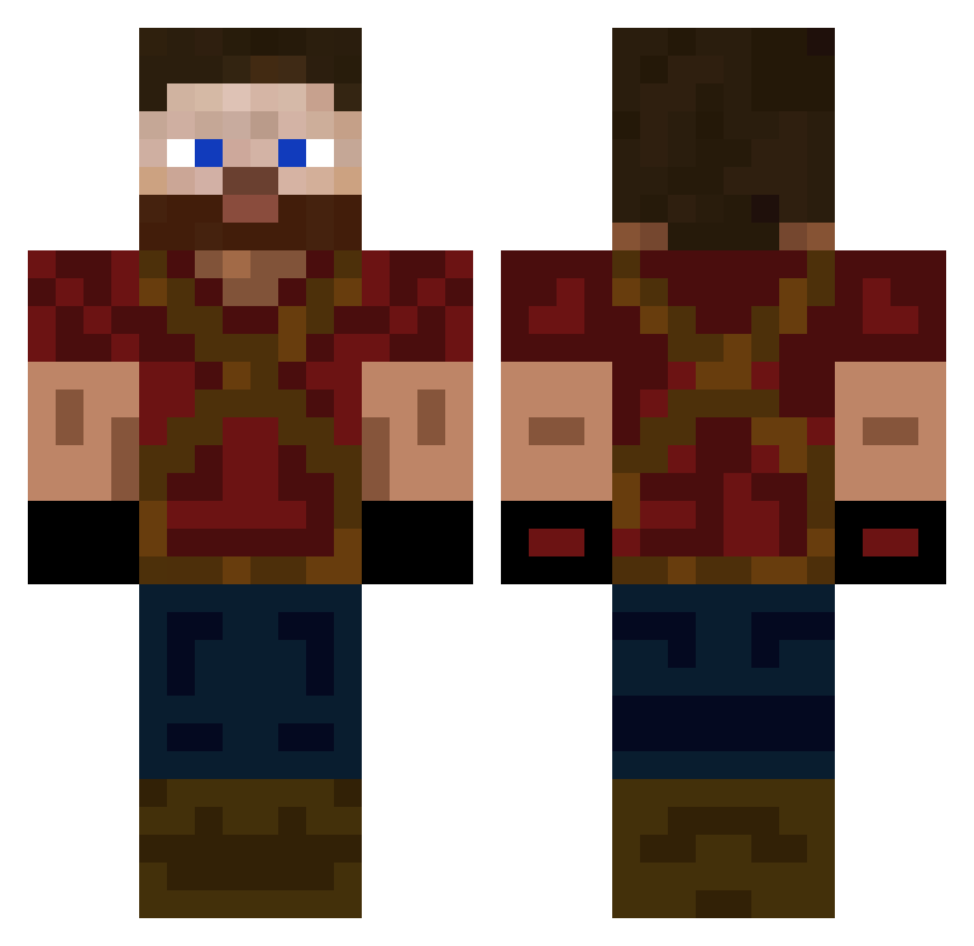 patty__wagon Minecraft skin, front and back view