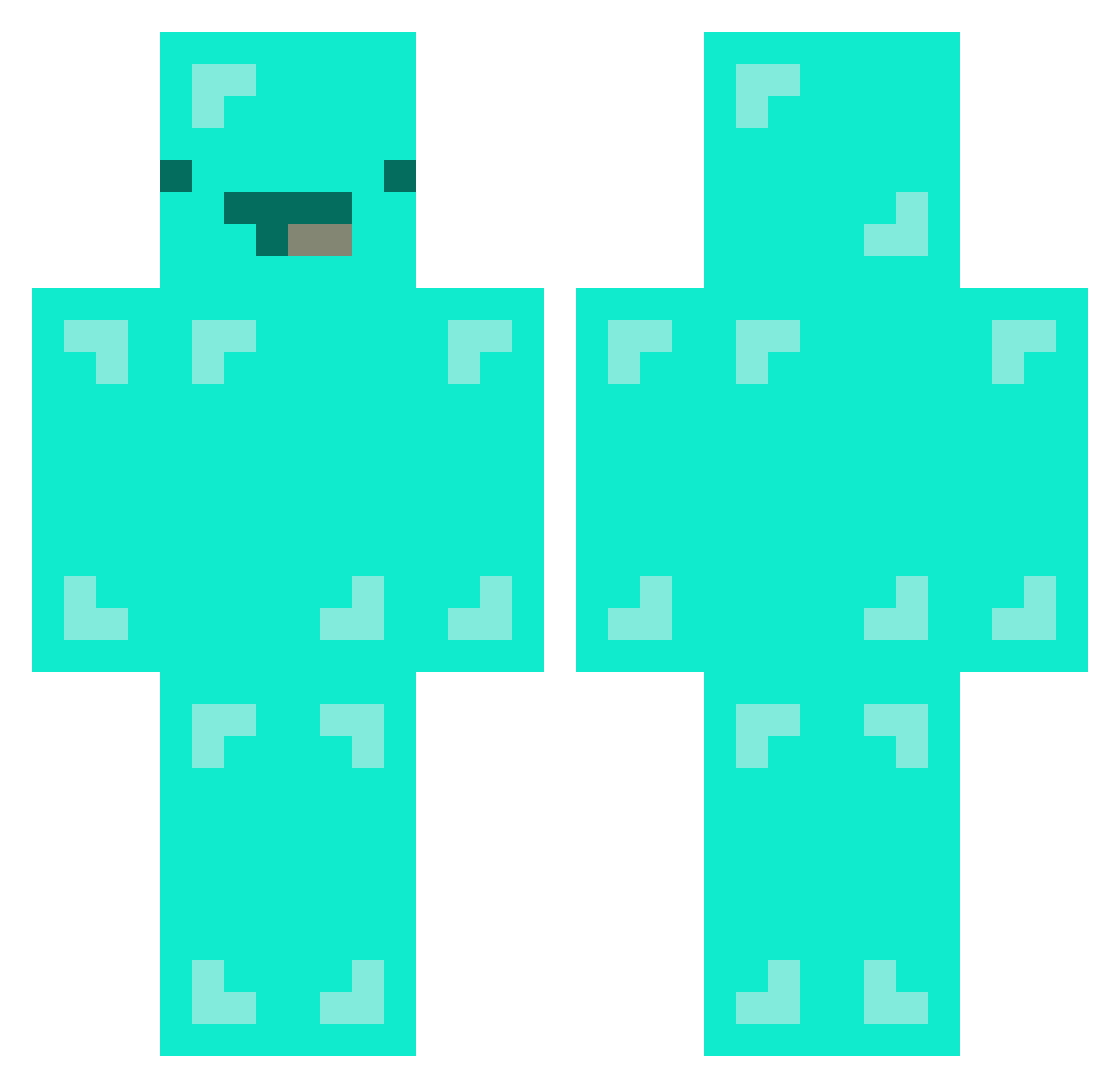 ANDRE244123 Minecraft skin, front and back view