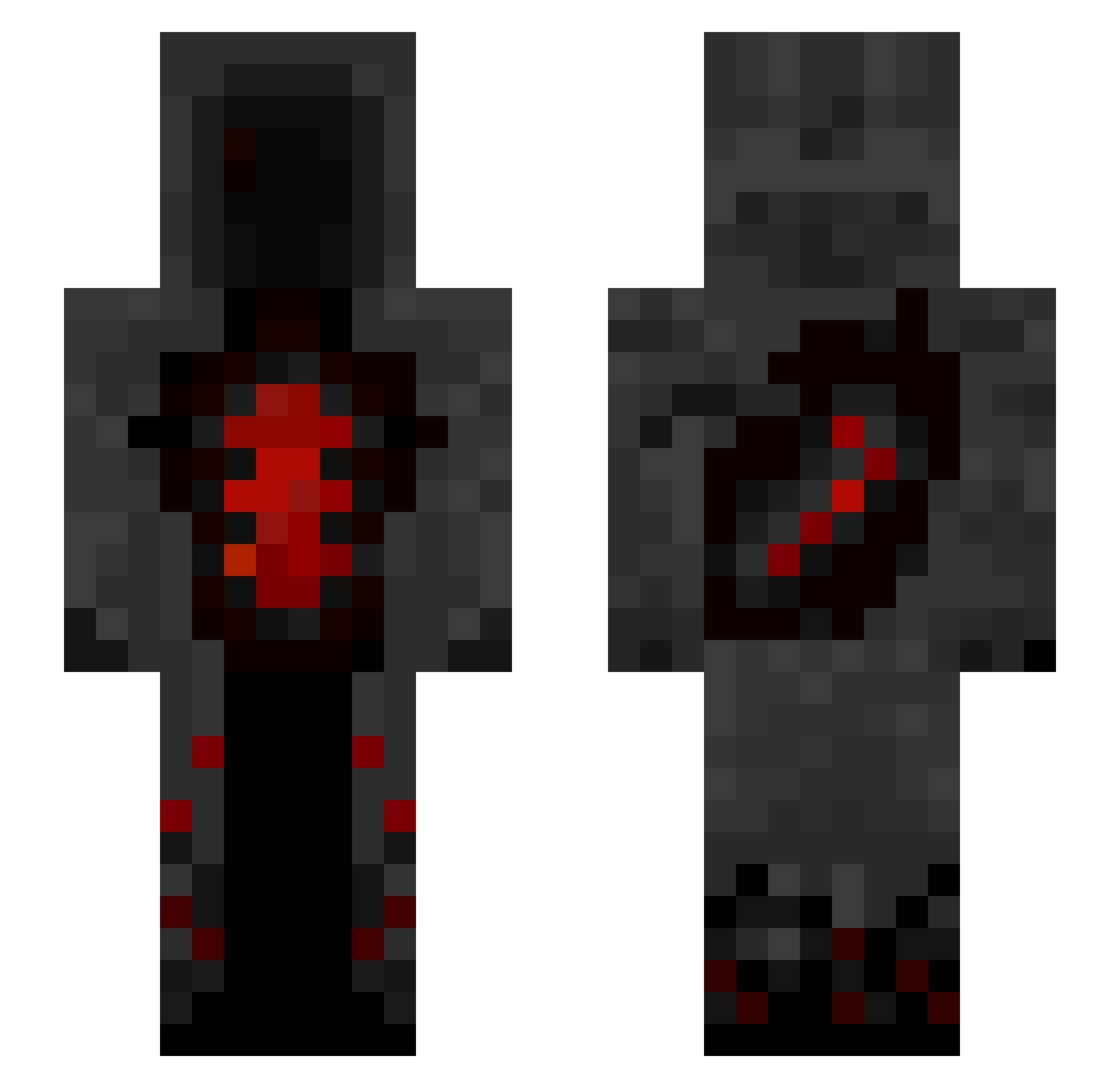 Anonymouzz Minecraft skin, front and back view