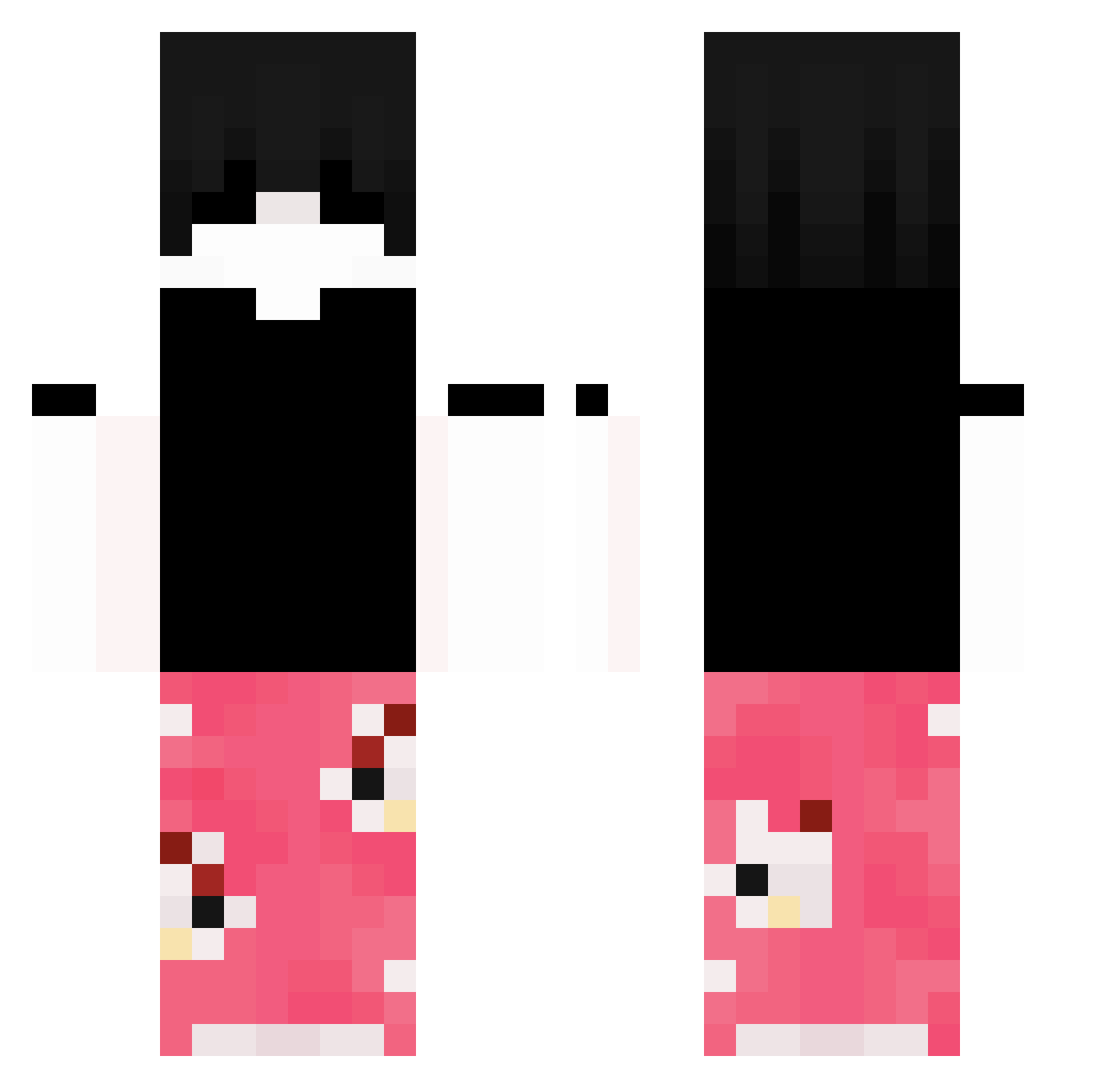 JDV_JuanZ Minecraft skin, front and back view