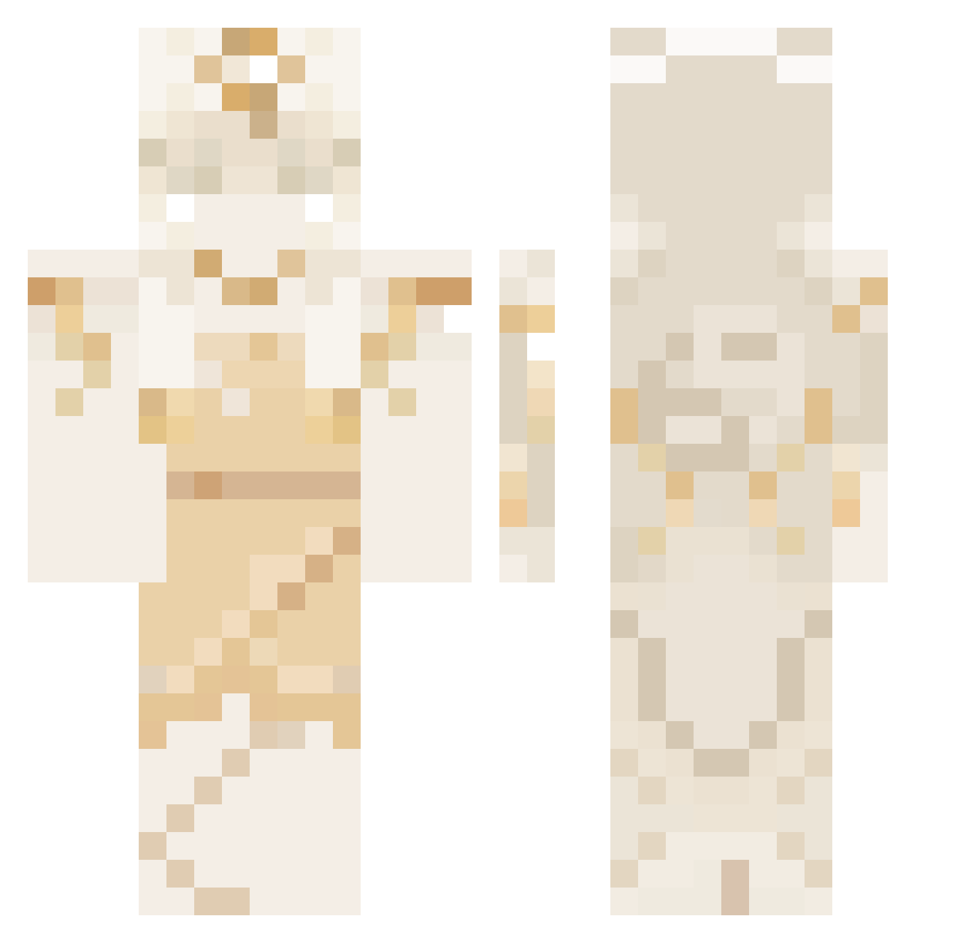 TheEverFlour Minecraft skin, front and back view