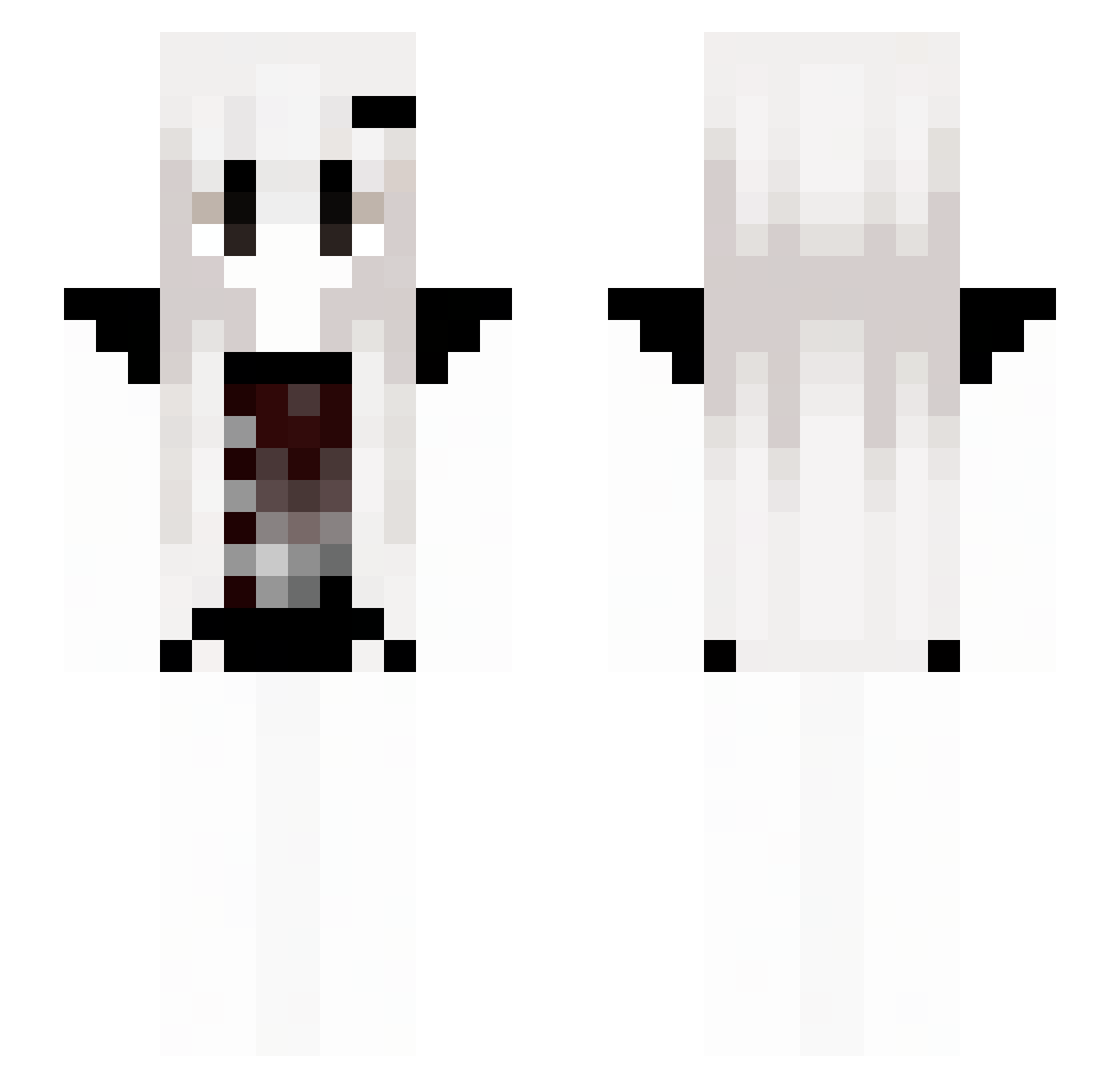 Svearosen Minecraft skin, front and back view