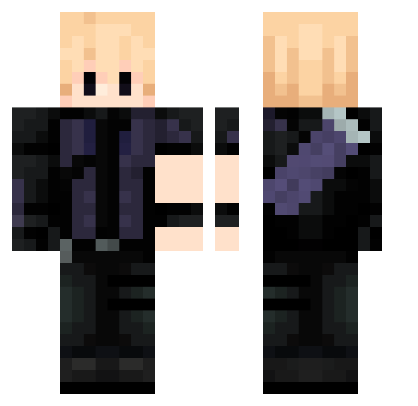 ThijsGamesNL_ Minecraft skin, front and back view