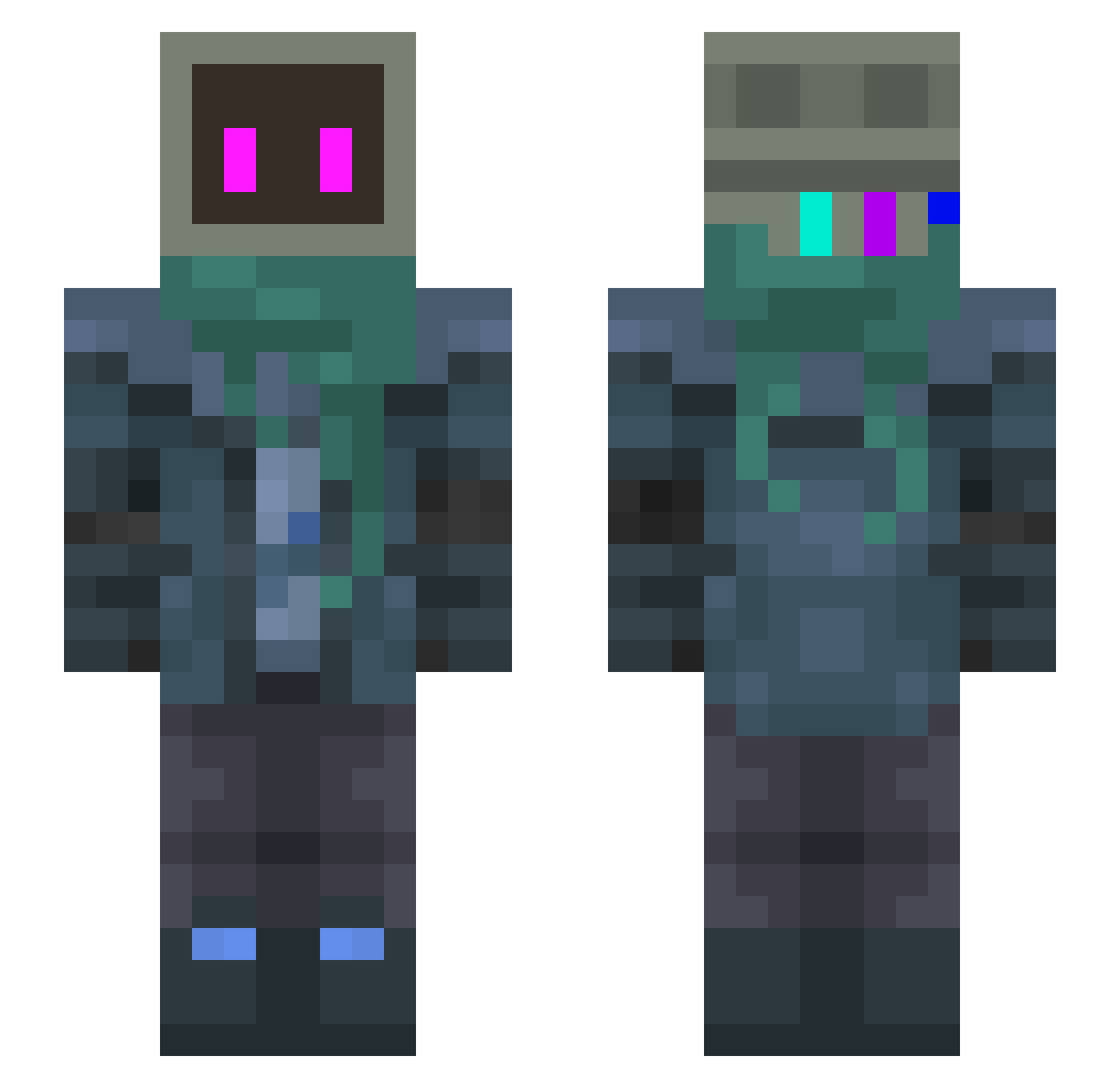 LiamTheOne99870 Minecraft skin, front and back view