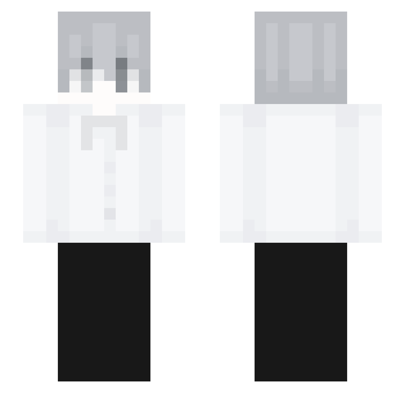 xKaroleKK_ Minecraft skin, front and back view