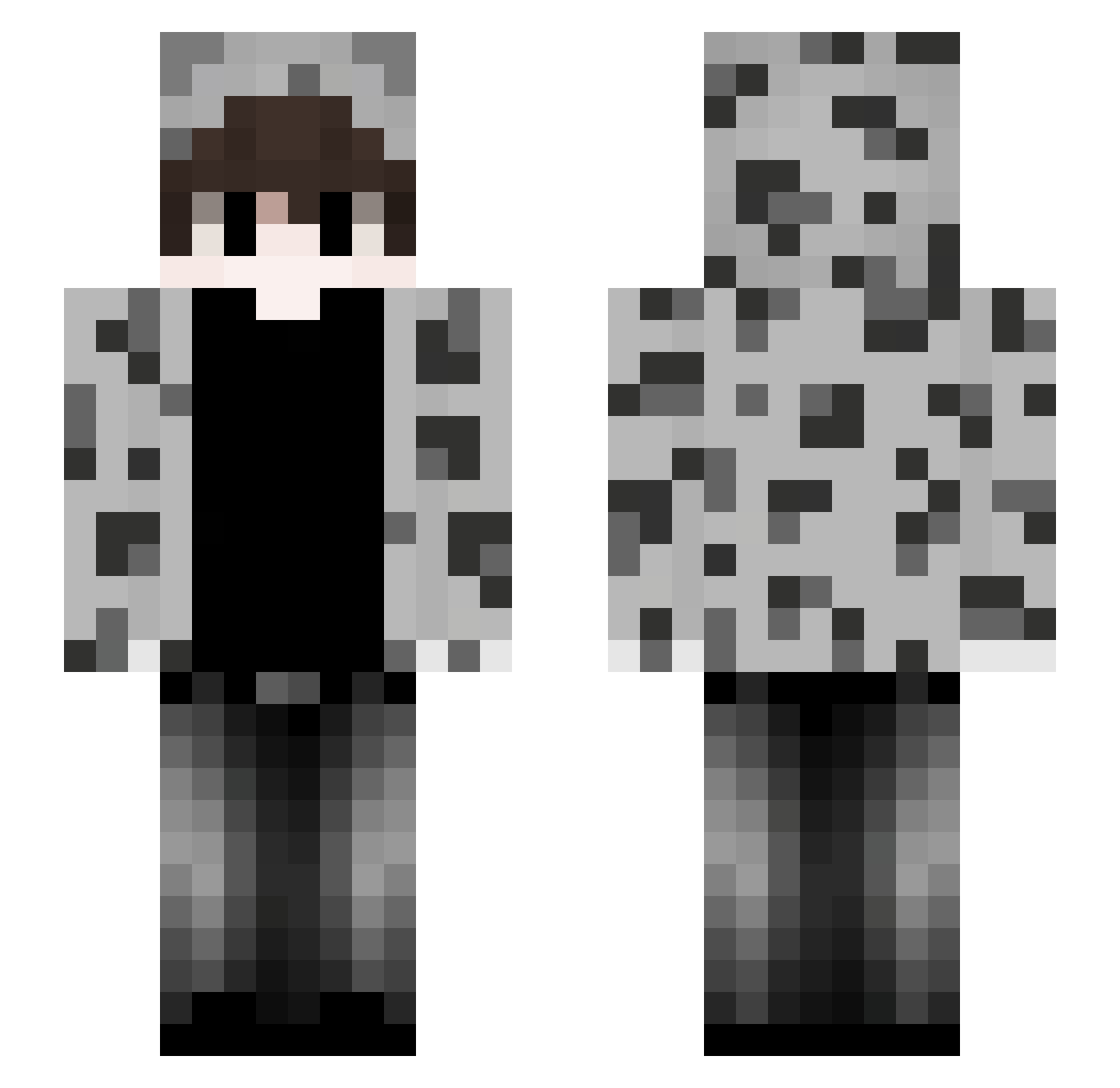 kuparbopper Minecraft skin, front and back view