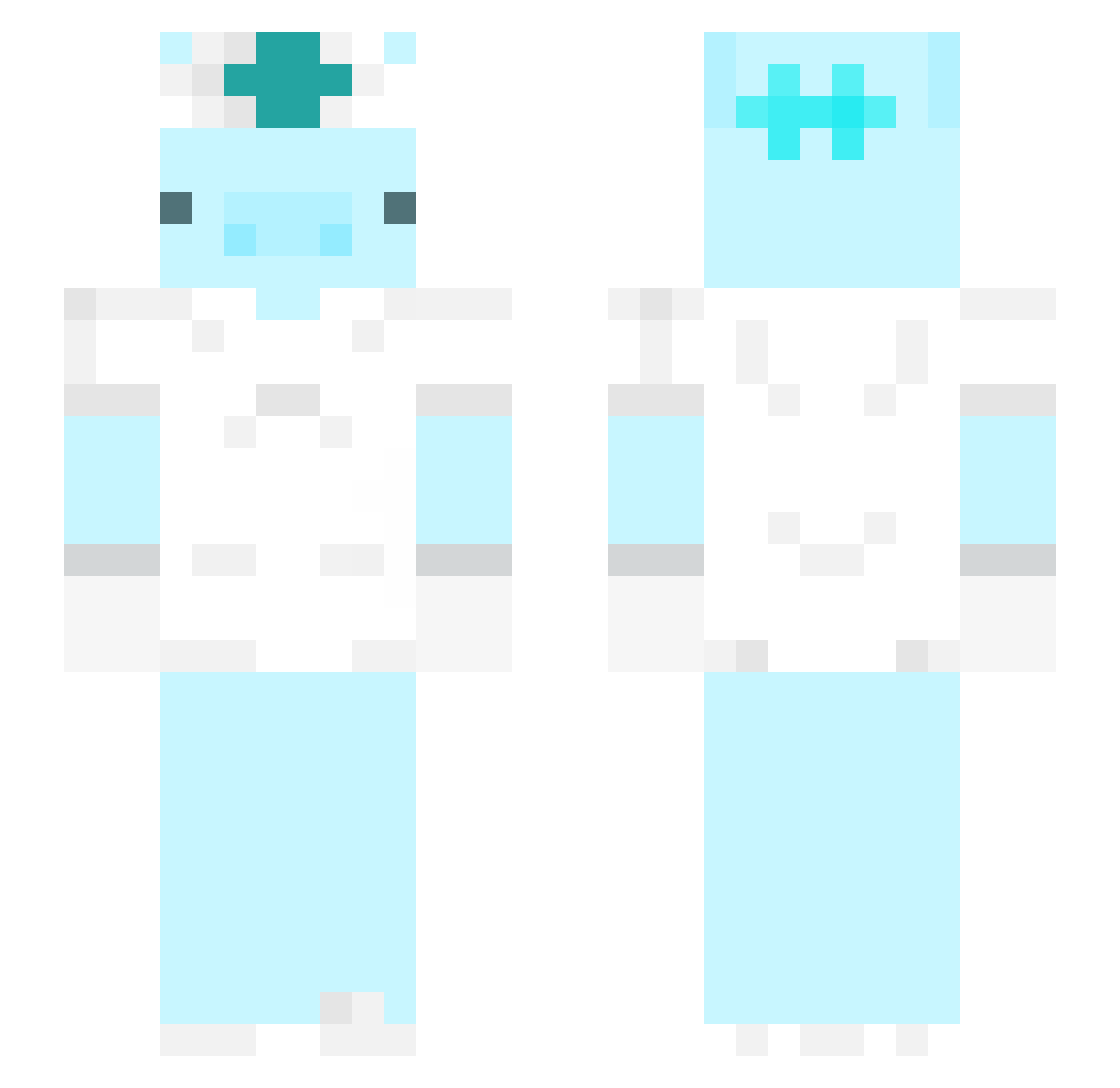 Natskiiii Minecraft skin, front and back view