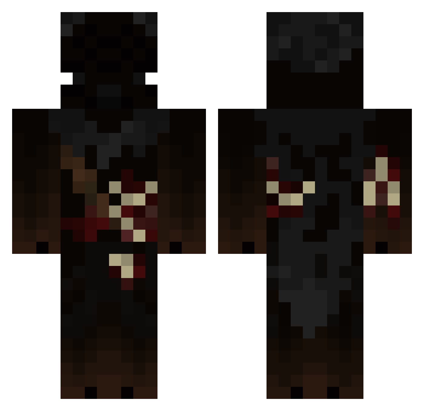 _K4IJU_ Minecraft skin, front and back view