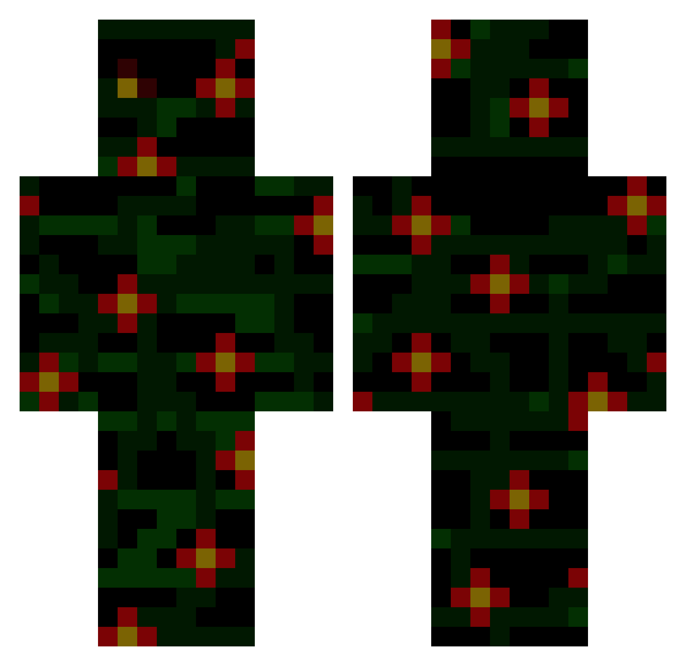 KOS_REDEATH_KOS Minecraft skin, front and back view