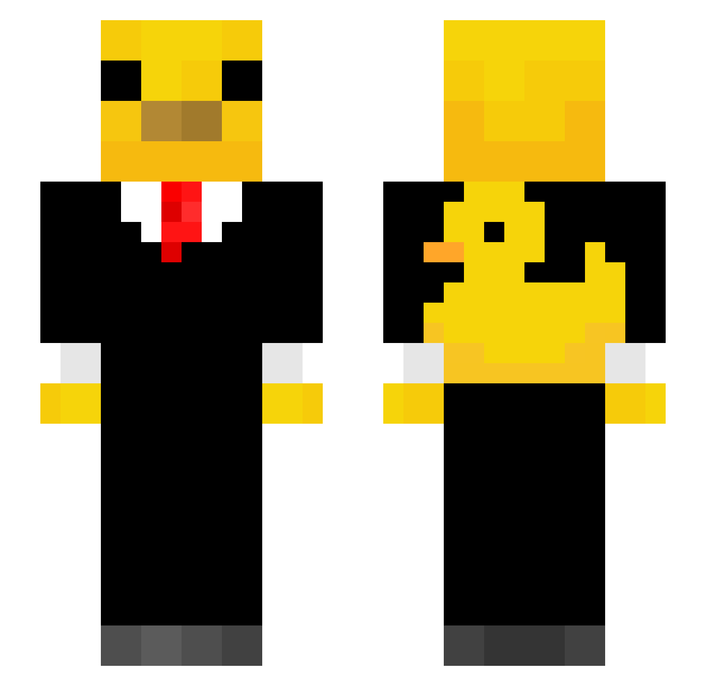 _AmarenaMaster_ Minecraft skin, front and back view