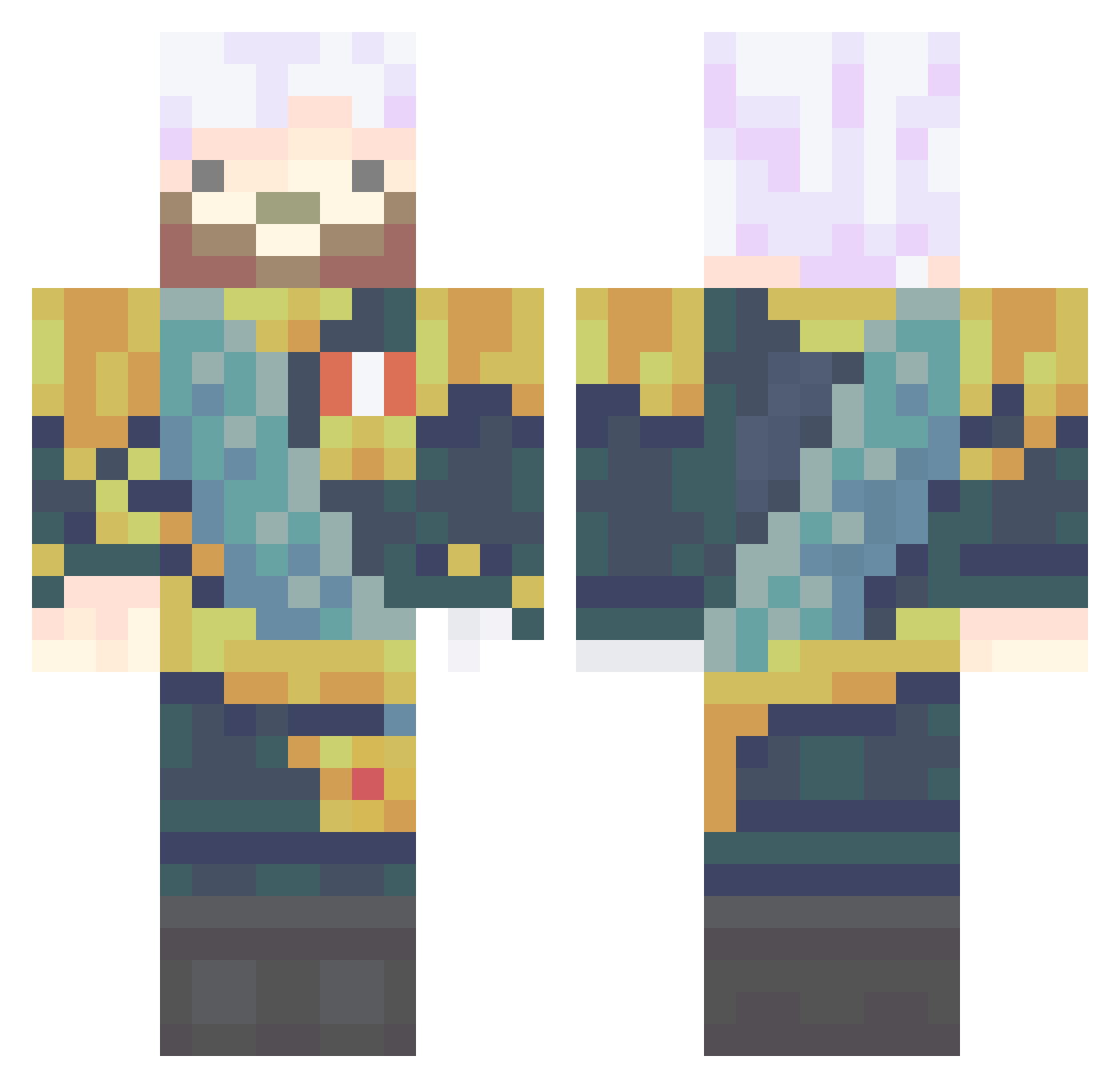 LeoSS2011 Minecraft skin, front and back view