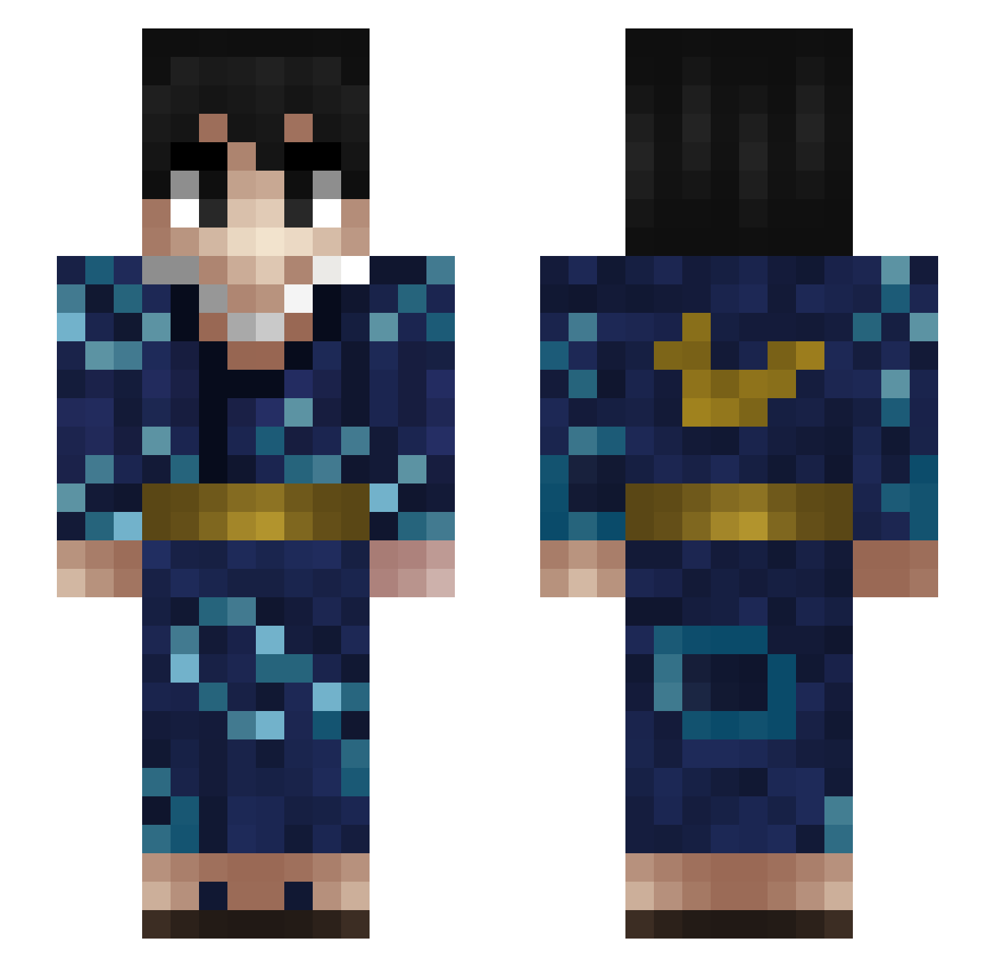 sondomlool2 Minecraft skin, front and back view