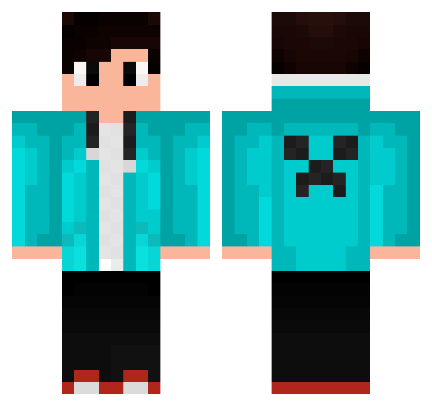 byfatih44 Minecraft skin, front and back view
