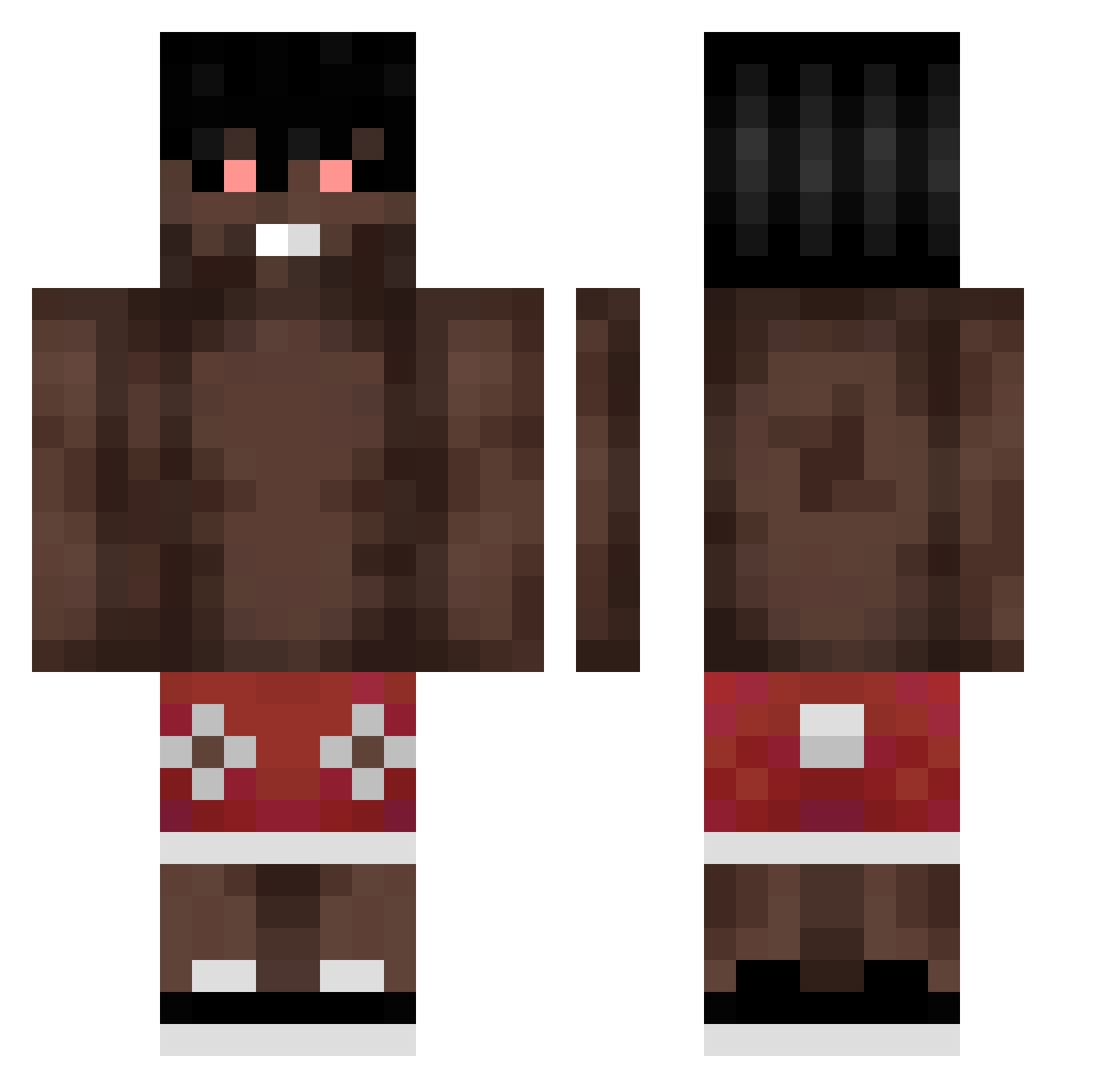 Trogusiek Minecraft skin, front and back view