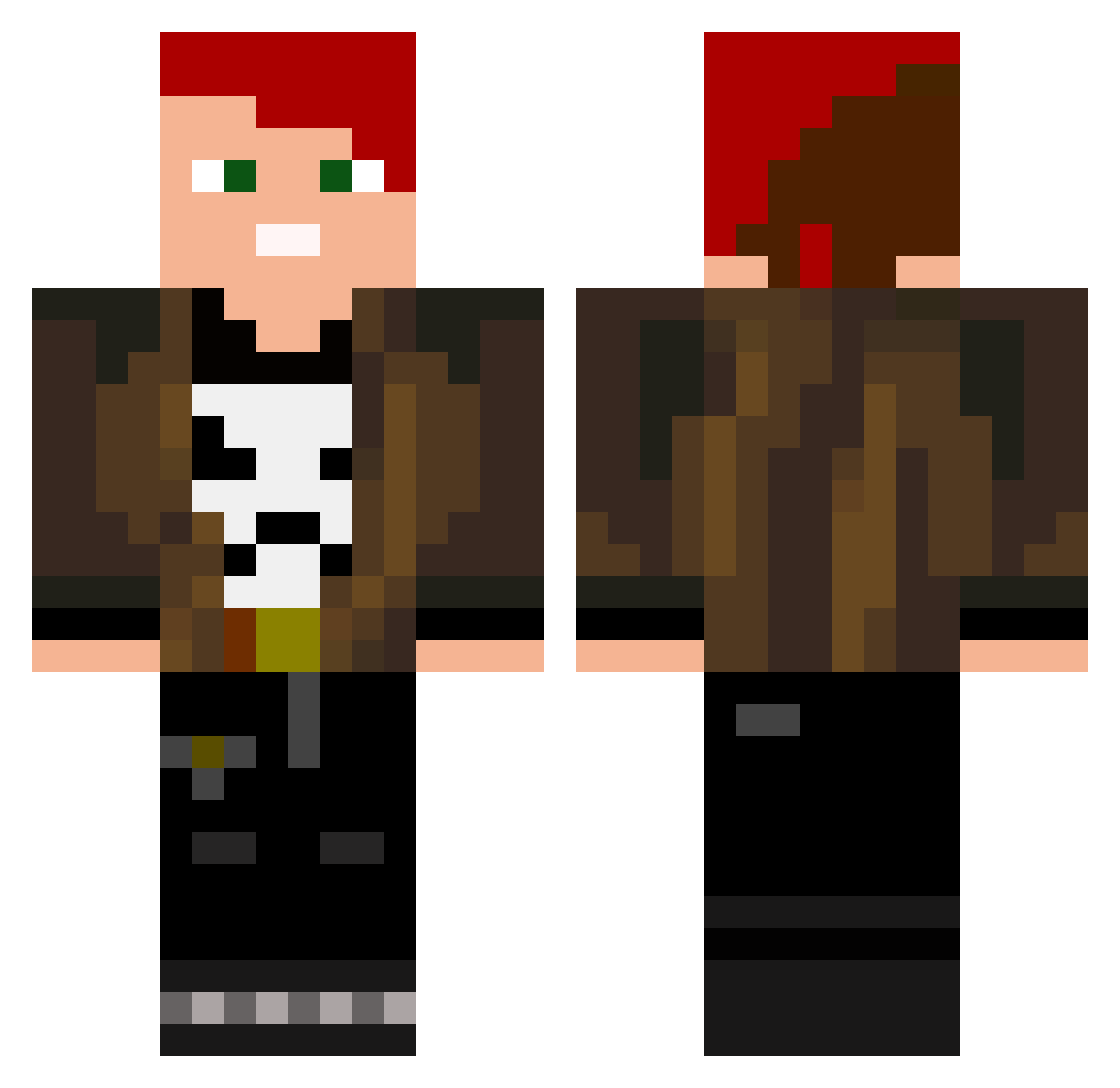 Audrey_Queen Minecraft skin, front and back view