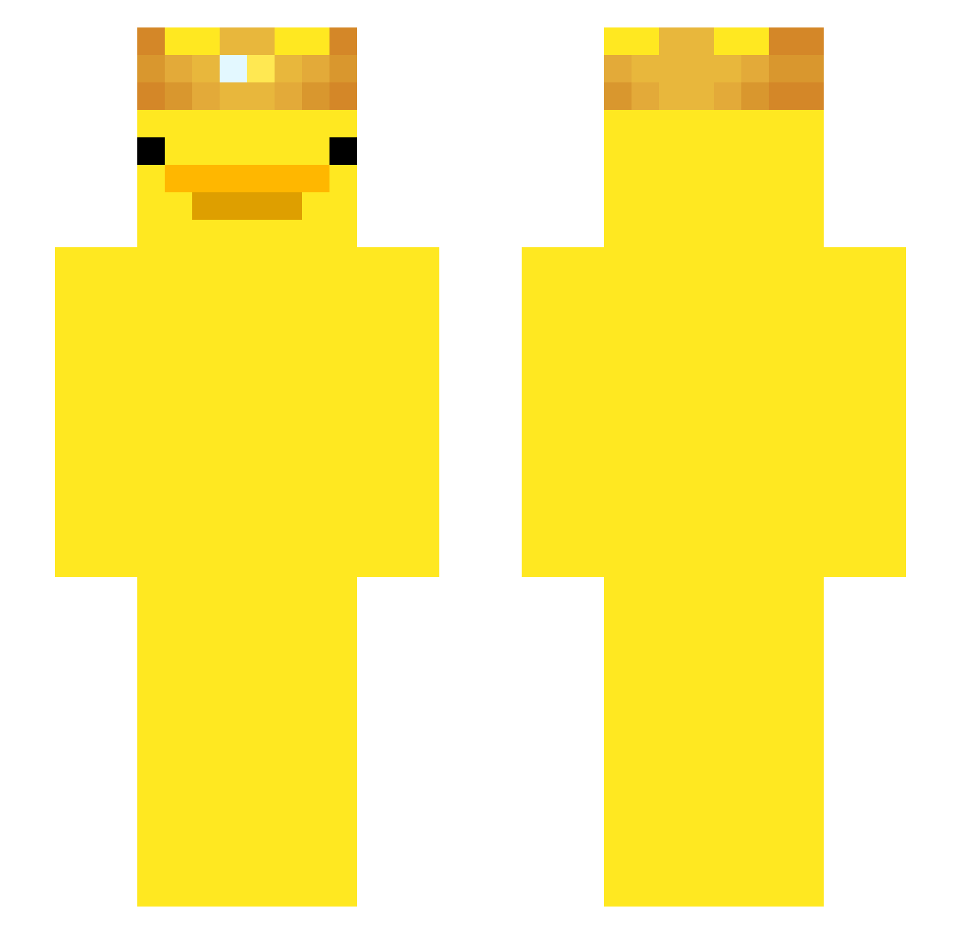 SebaRsl Minecraft skin, front and back view