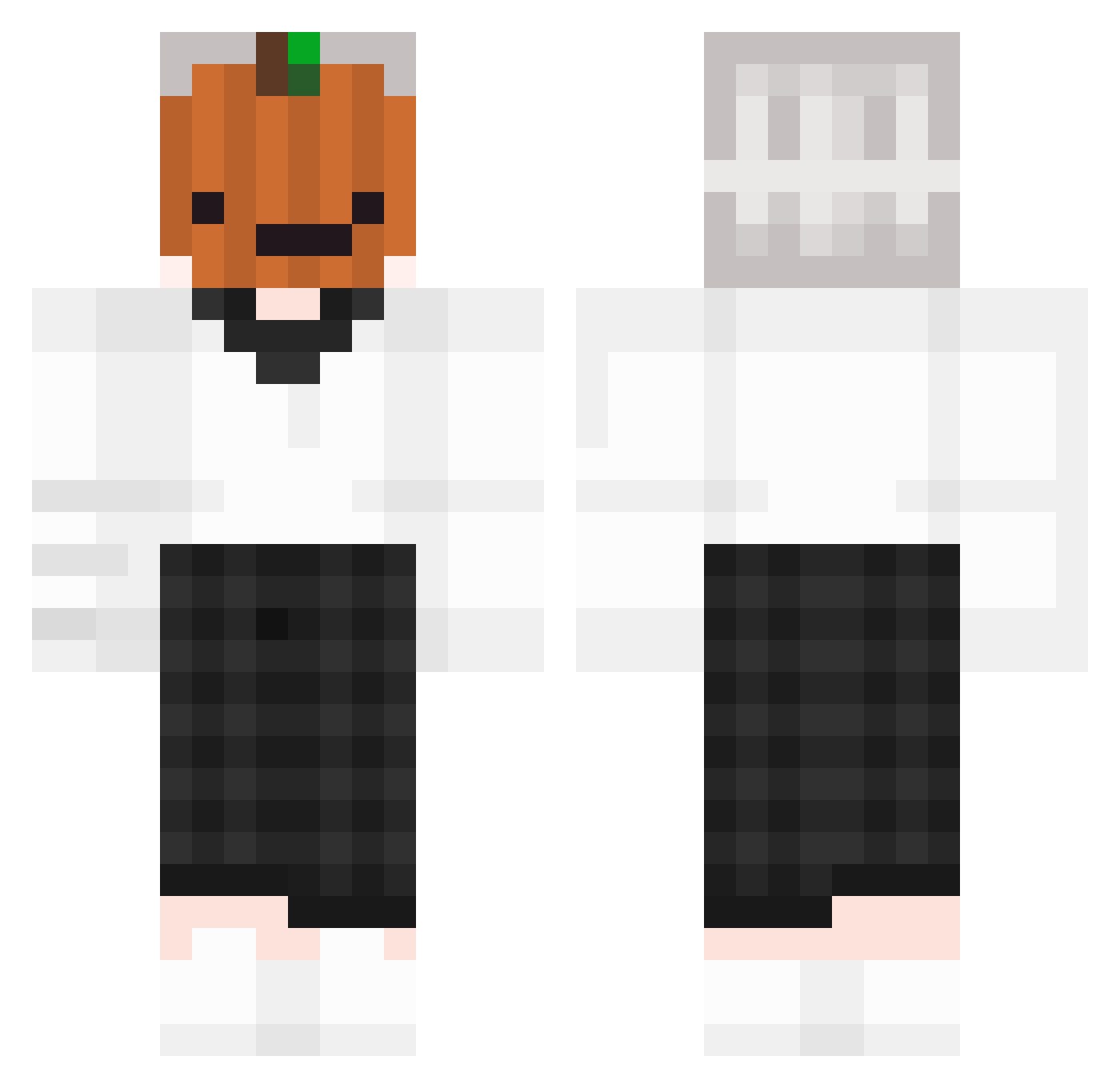Nerilitz Minecraft skin, front and back view