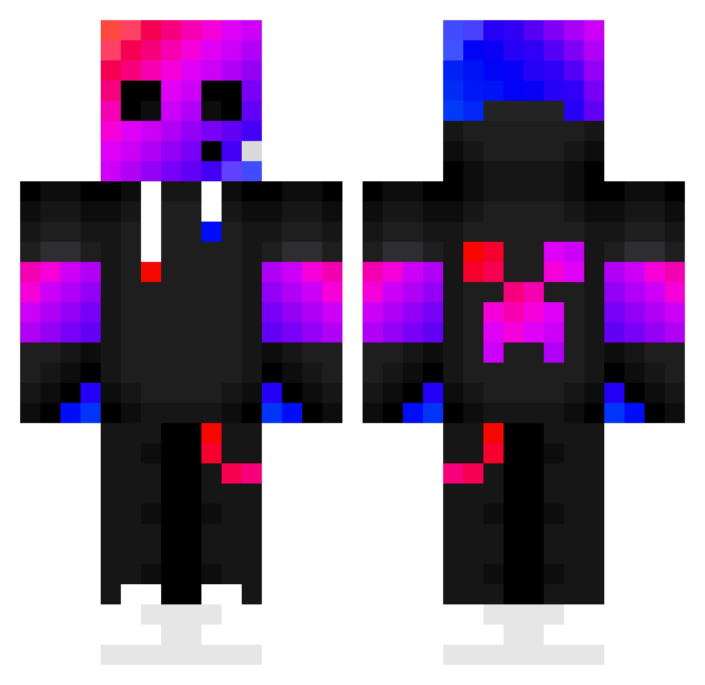 michelle1454 Minecraft skin, front and back view