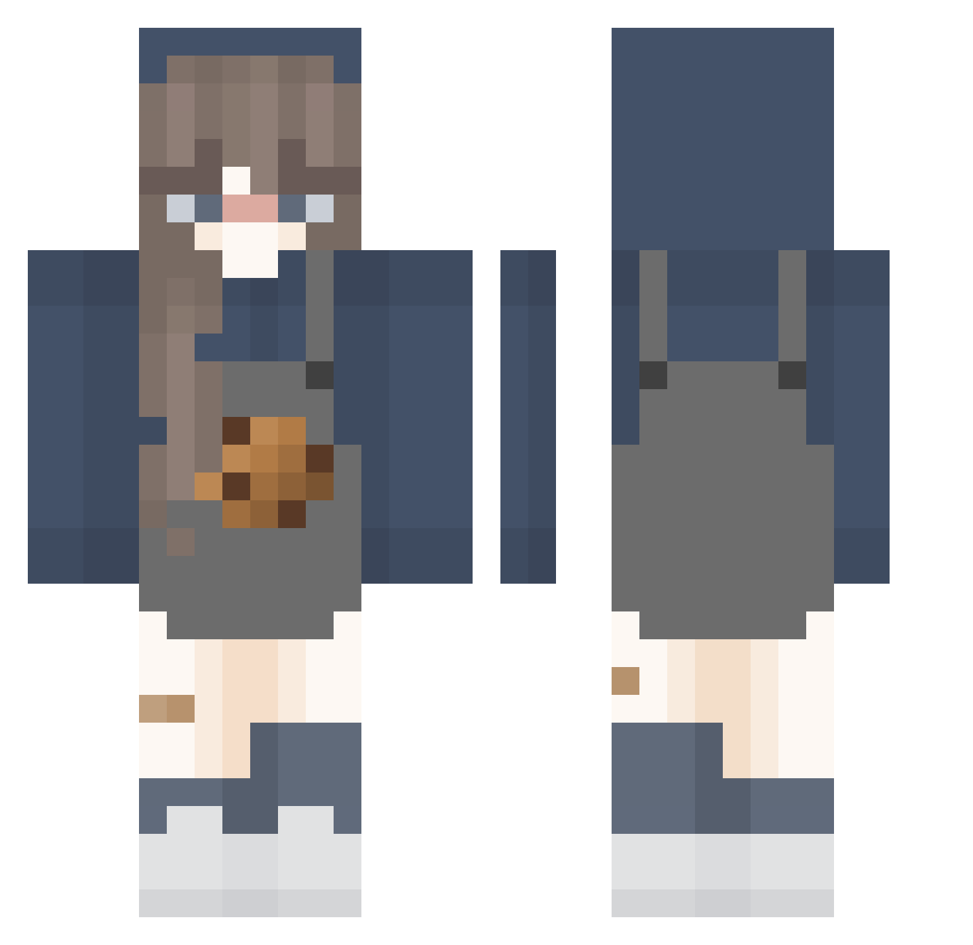 redredkal_PVP Minecraft skin, front and back view