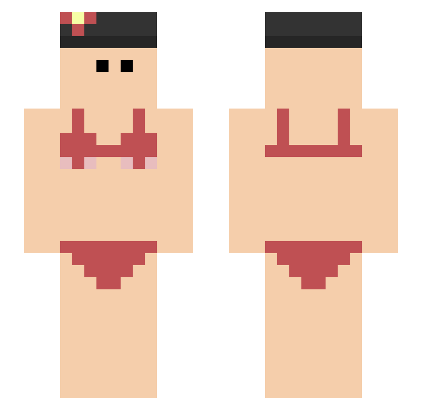 PadreLeksino Minecraft skin, front and back view