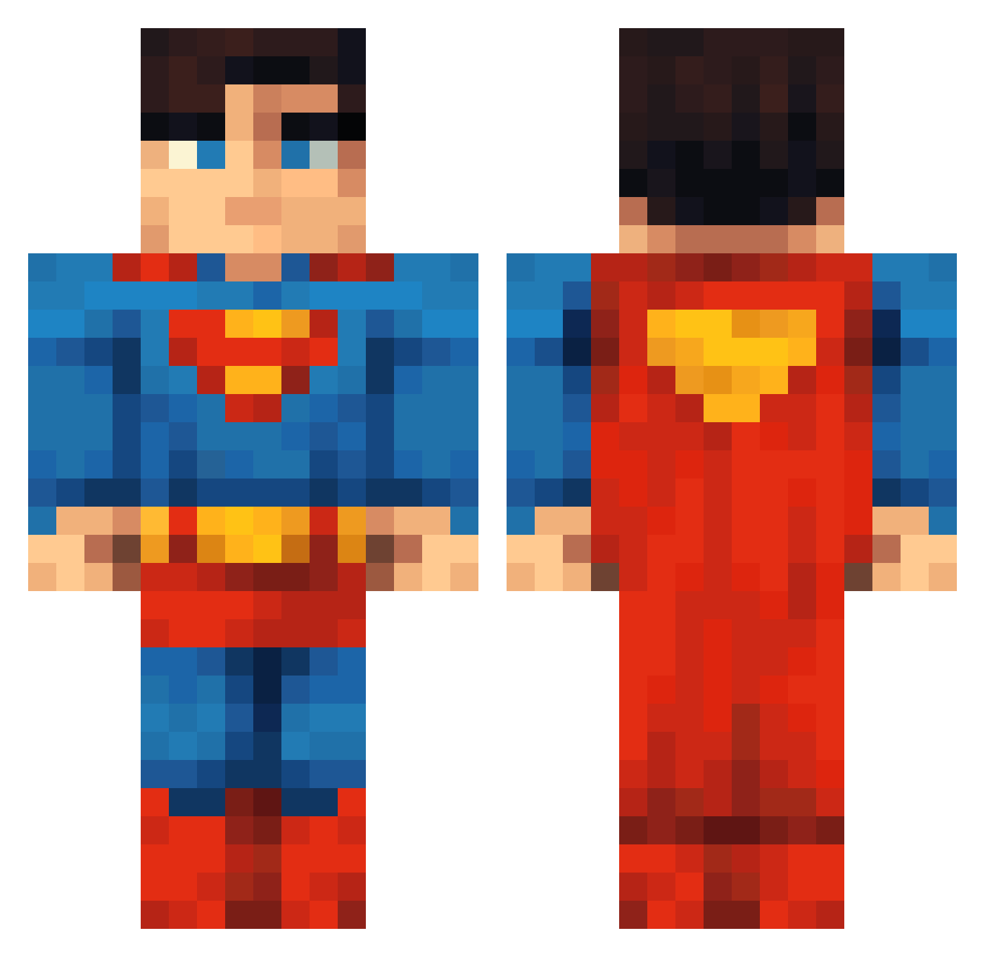 wetbreadlol Minecraft skin, front and back view