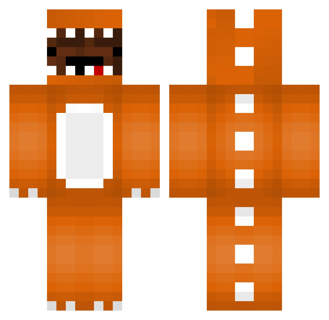 SrChocolatinho Minecraft skin, front and back view