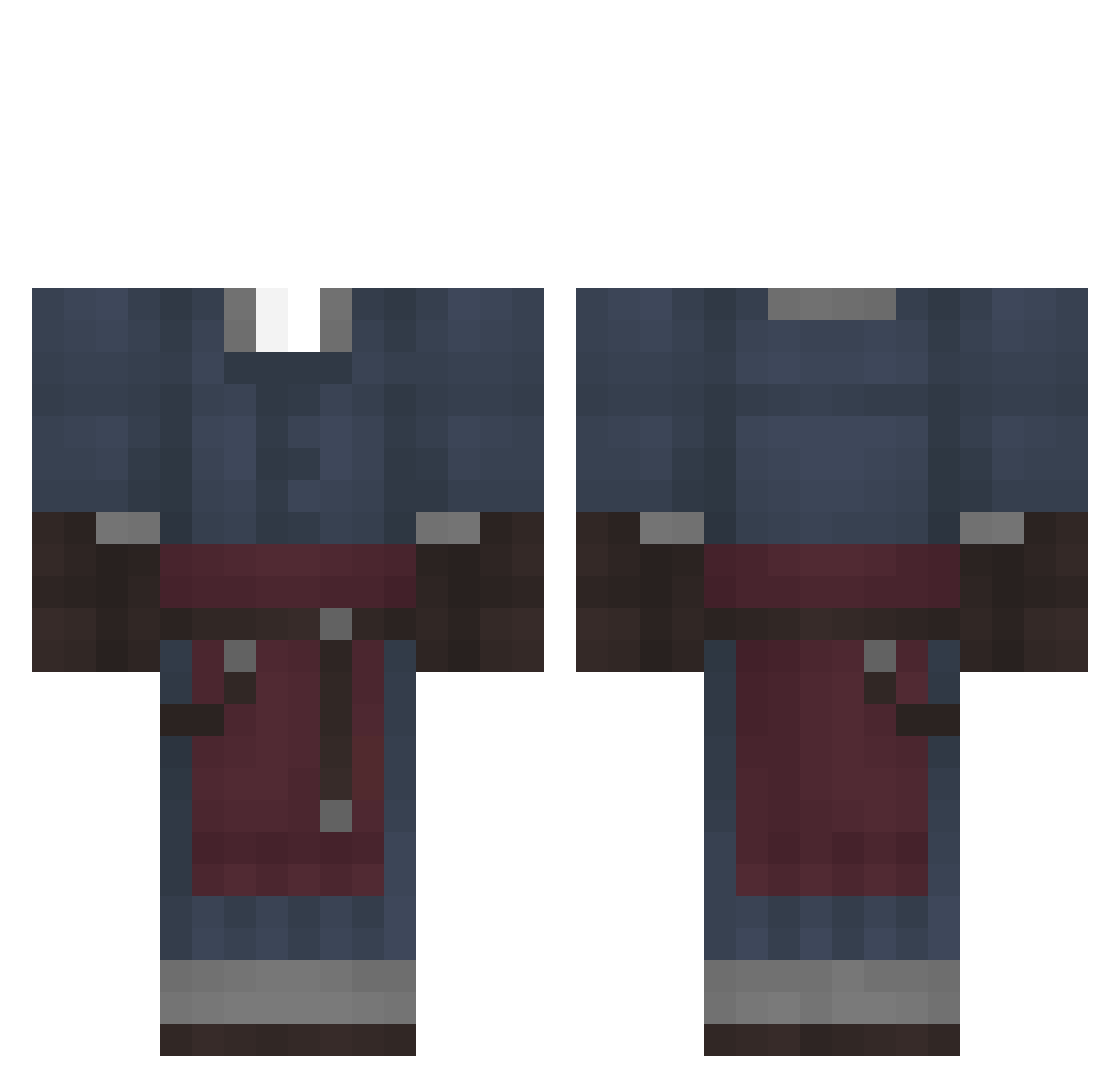 Crunt_ Minecraft skin, front and back view