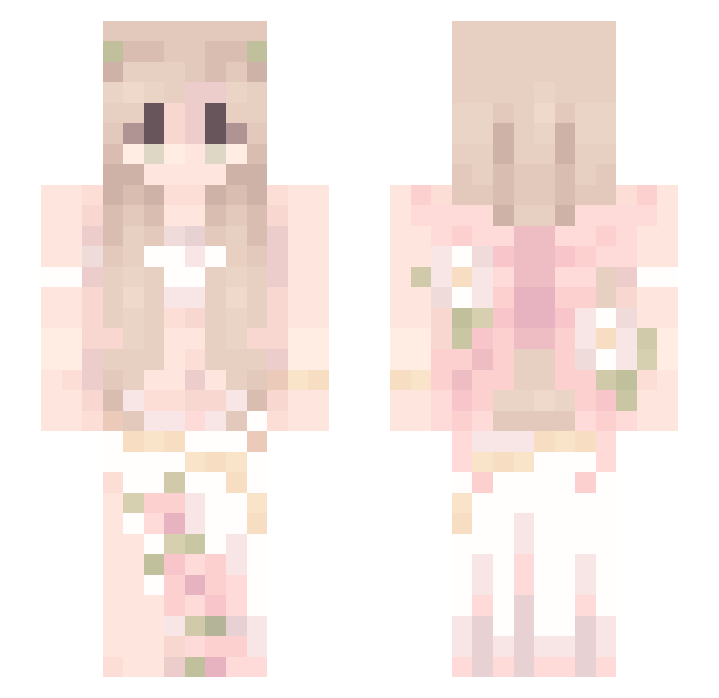 Smuggss Minecraft skin, front and back view