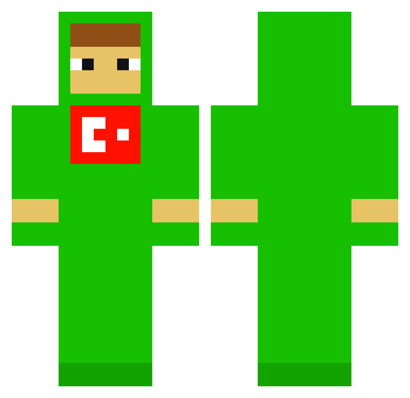 Proxima_dorukk Minecraft skin, front and back view