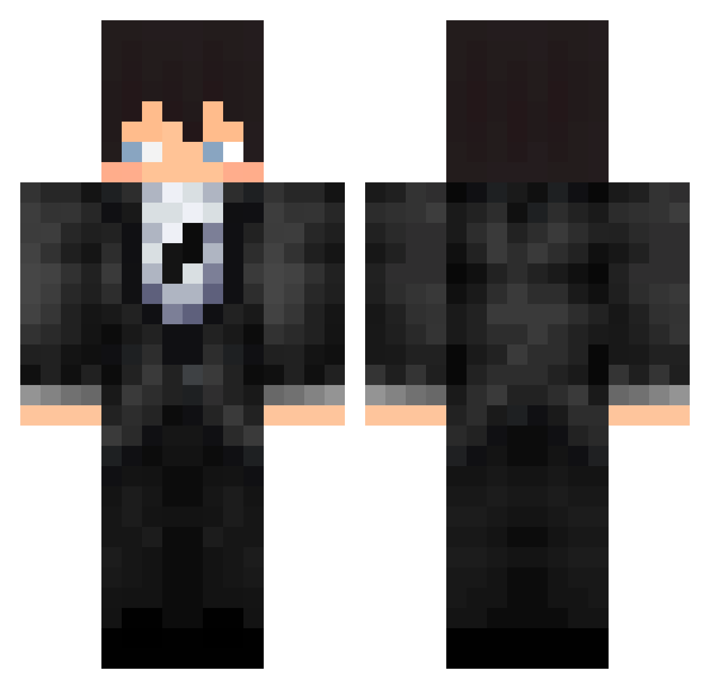 leSoupyy Minecraft skin, front and back view