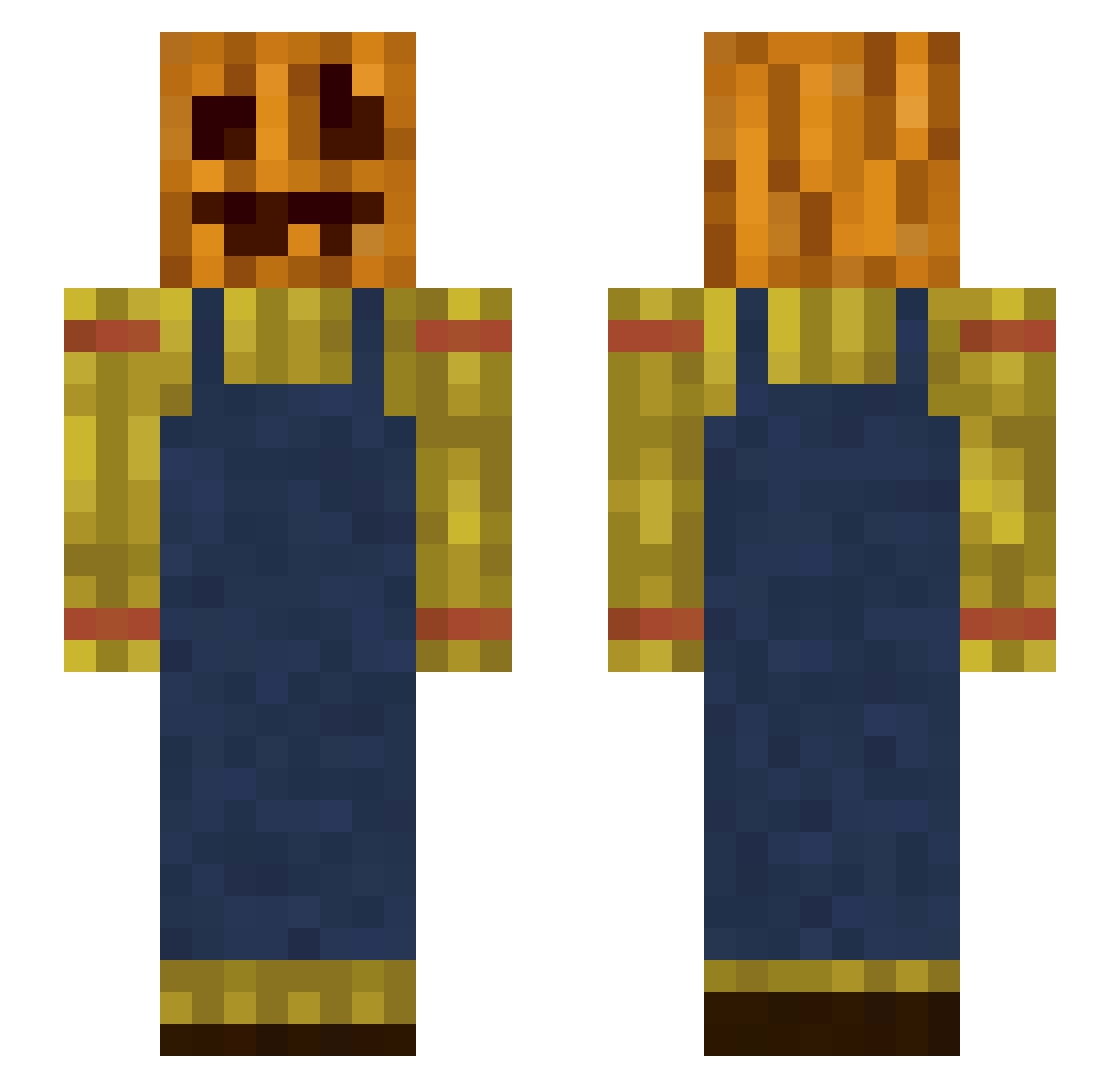 heelpme_now Minecraft skin, front and back view