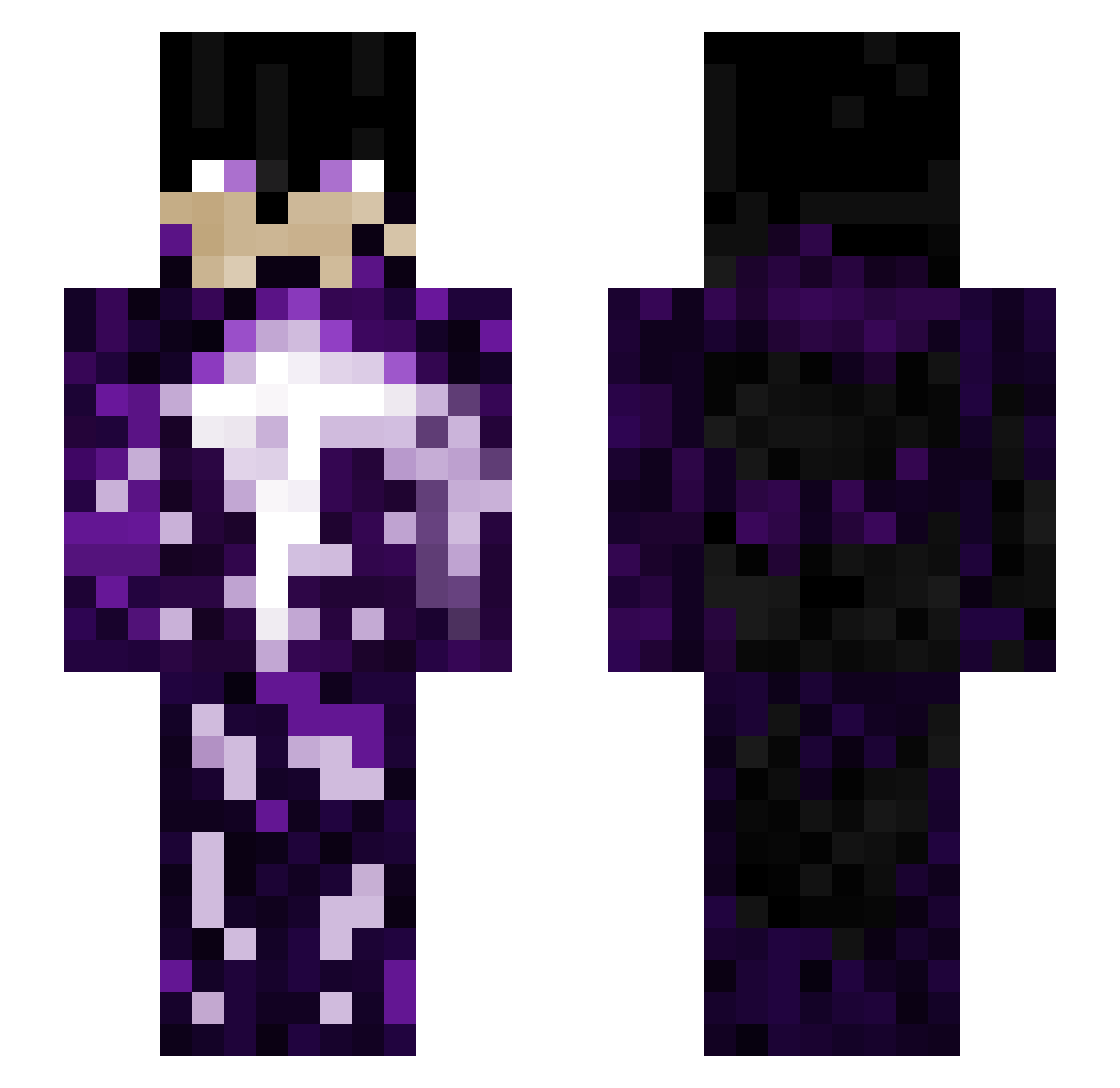 RedDark___ Minecraft skin, front and back view