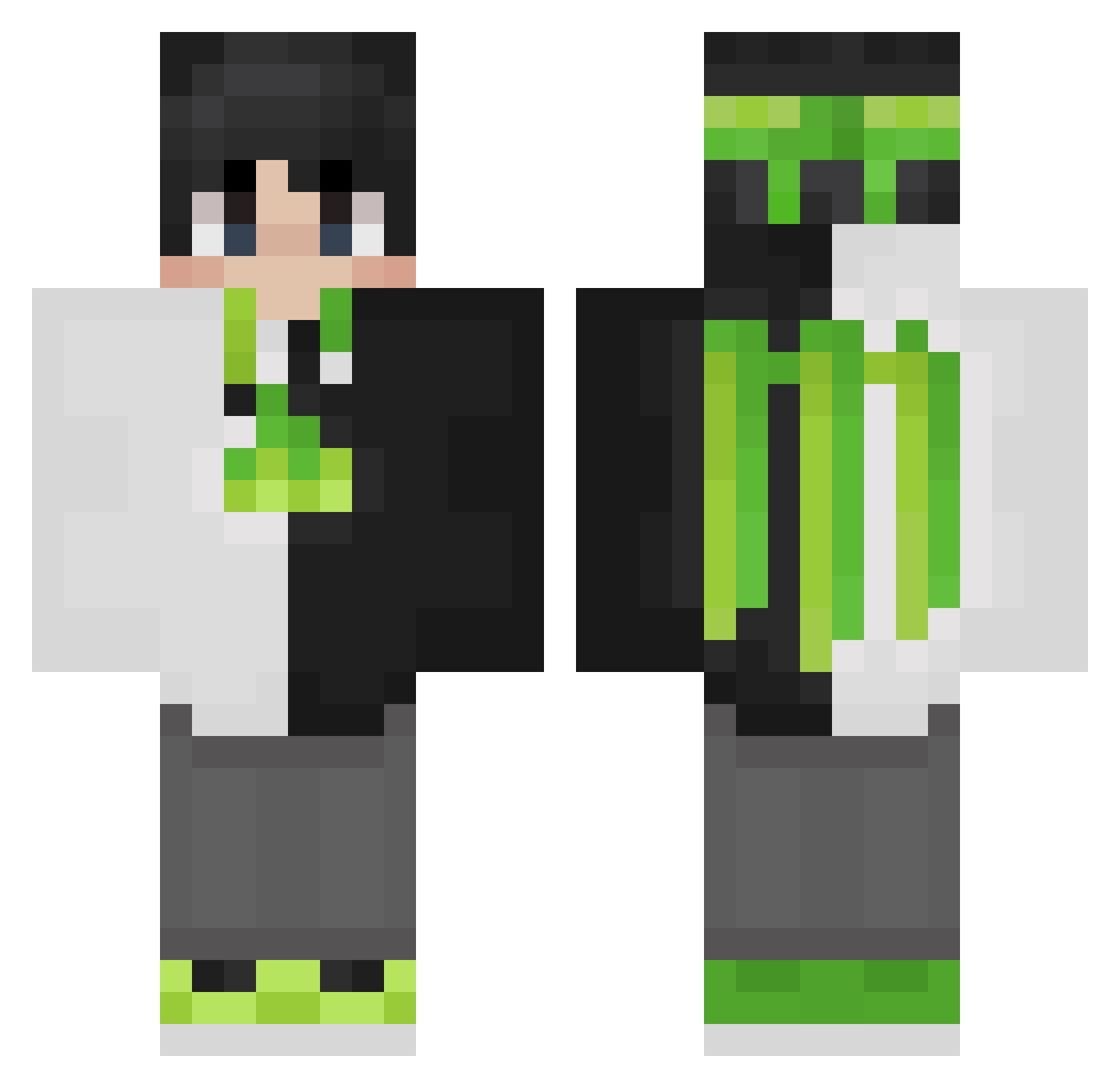 X_Troyz_X Minecraft skin, front and back view