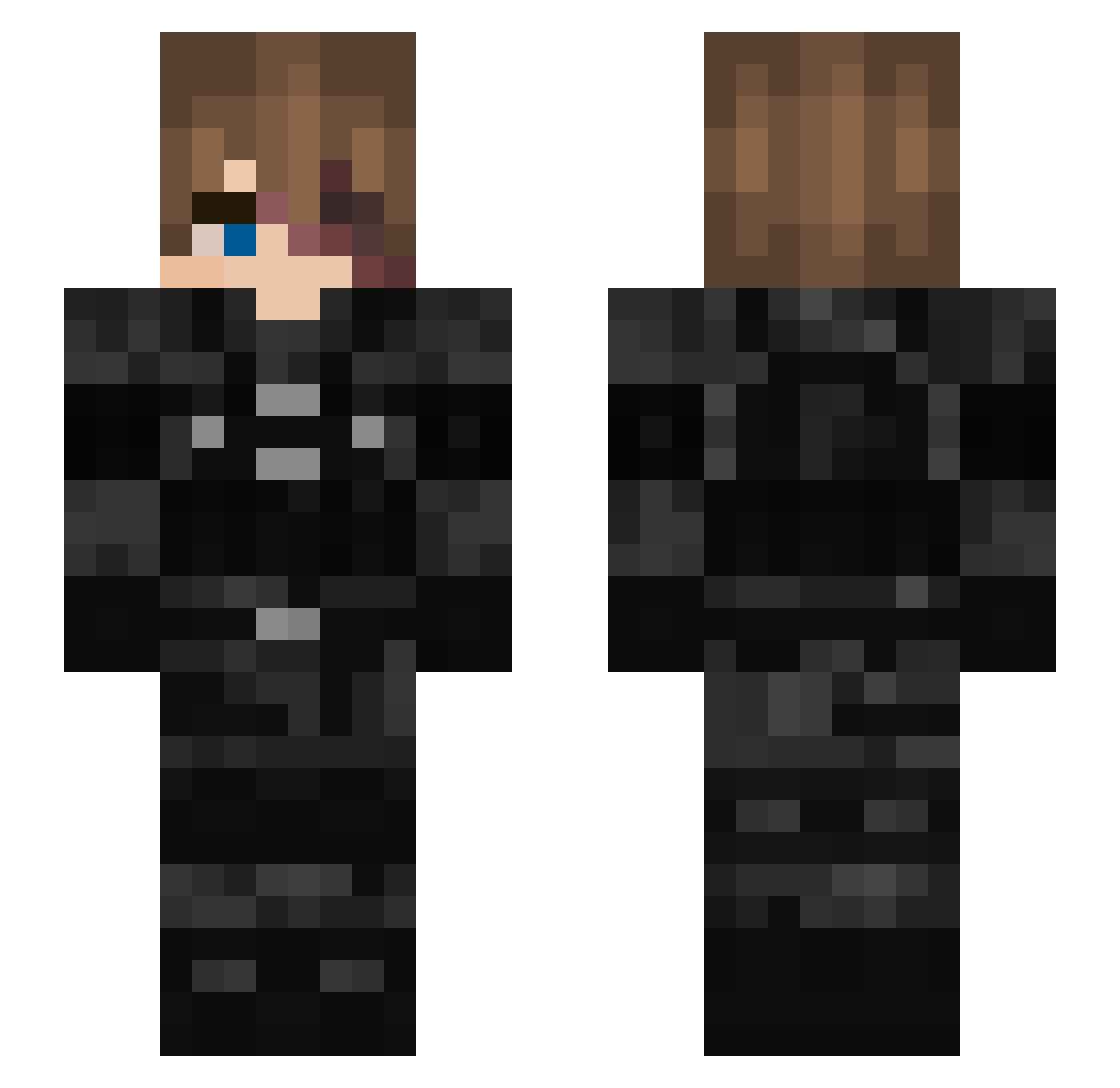 Izuminn_ Minecraft skin, front and back view
