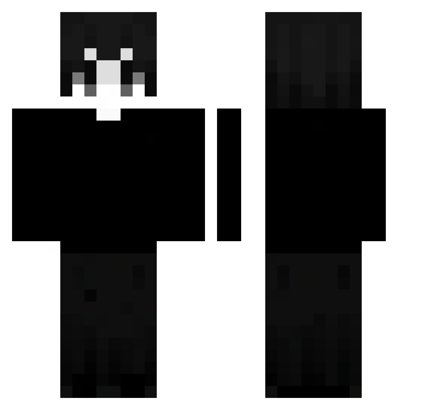 Akagami_Shanks2 Minecraft skin, front and back view